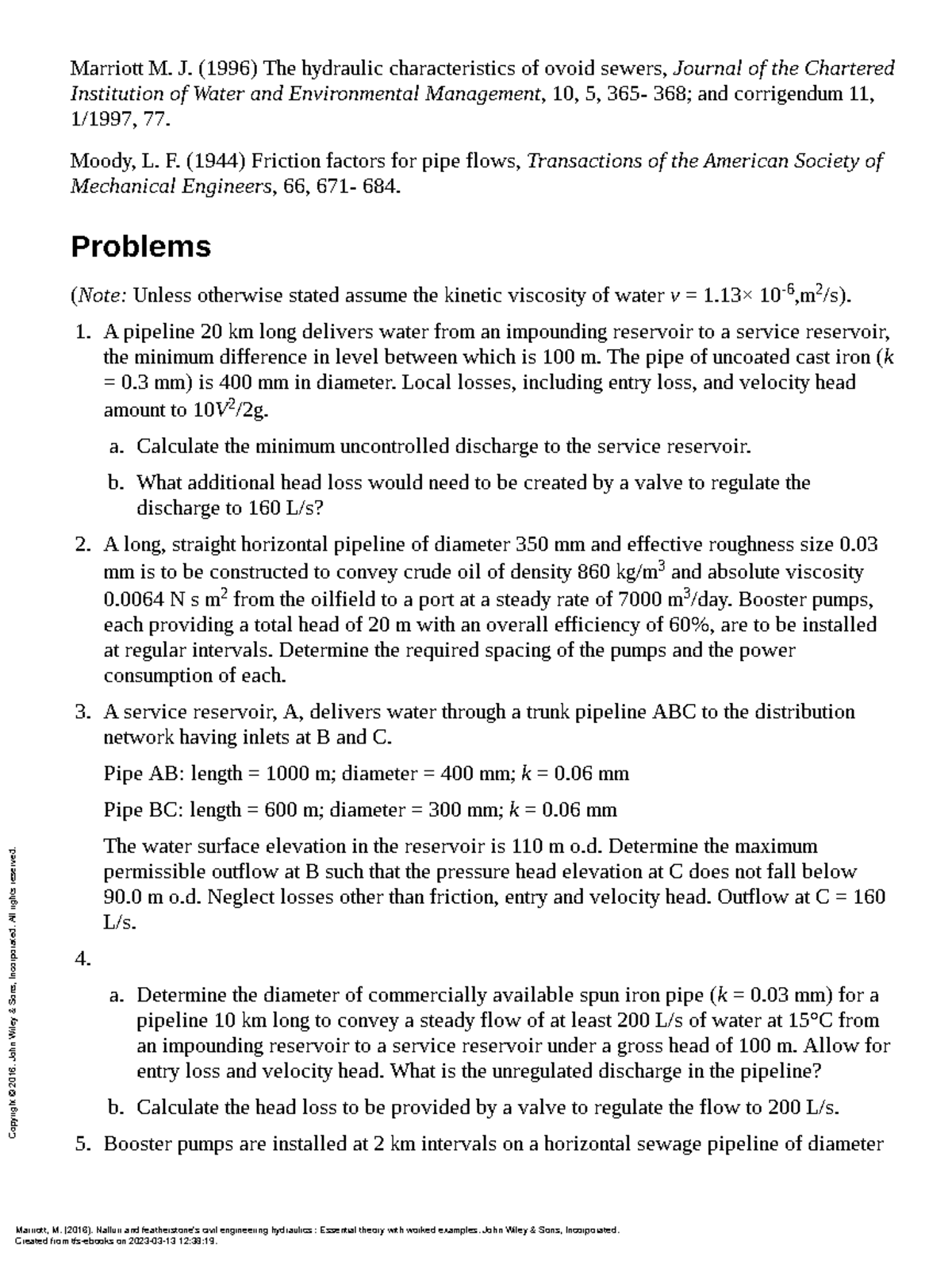 Nalluri and Featherstone's Civil Engineering Hydra... - (Chapter 4 Flow ...