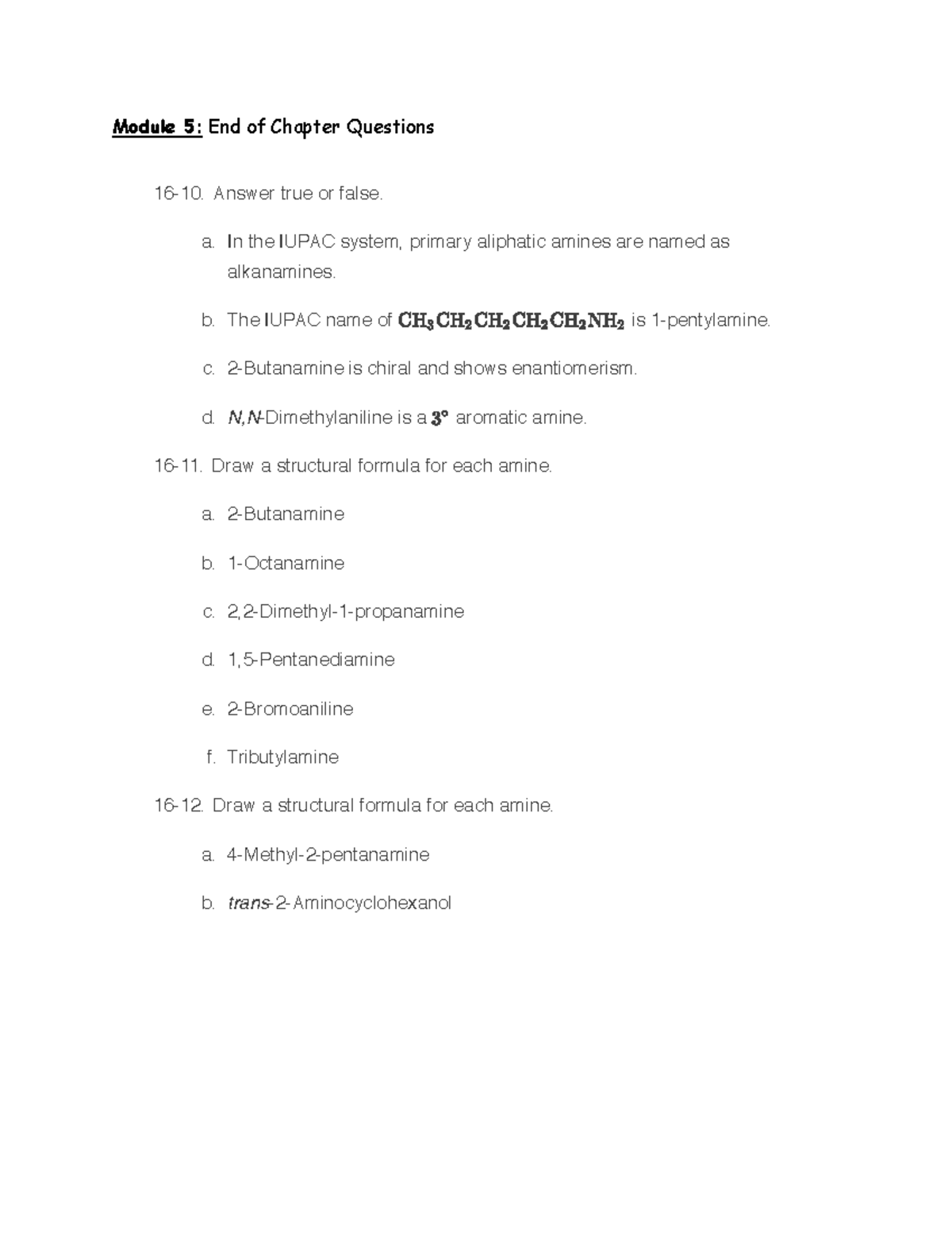 Module 5 Chapter Questions Studocu