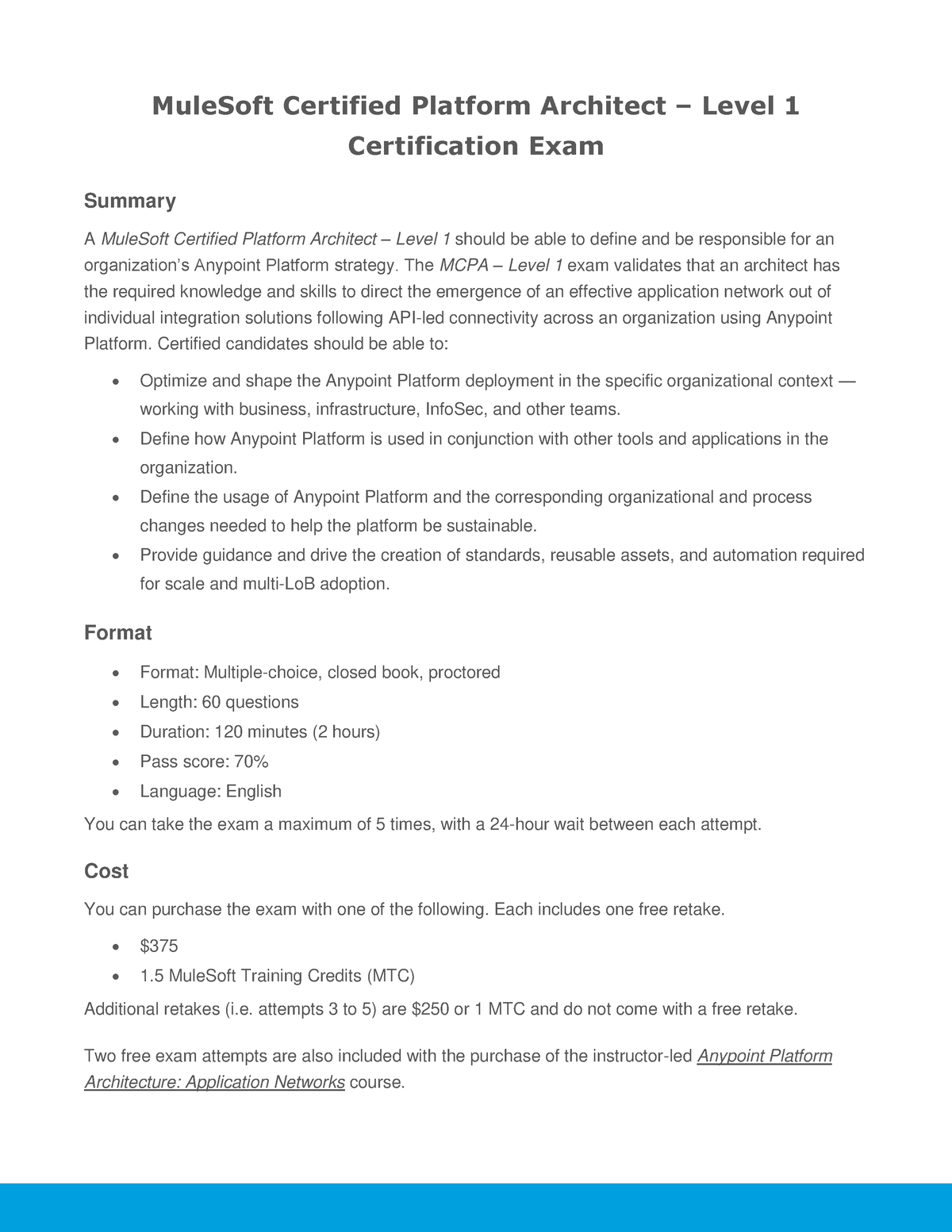 Mock MCPA-Level-1-Maintenance Exam