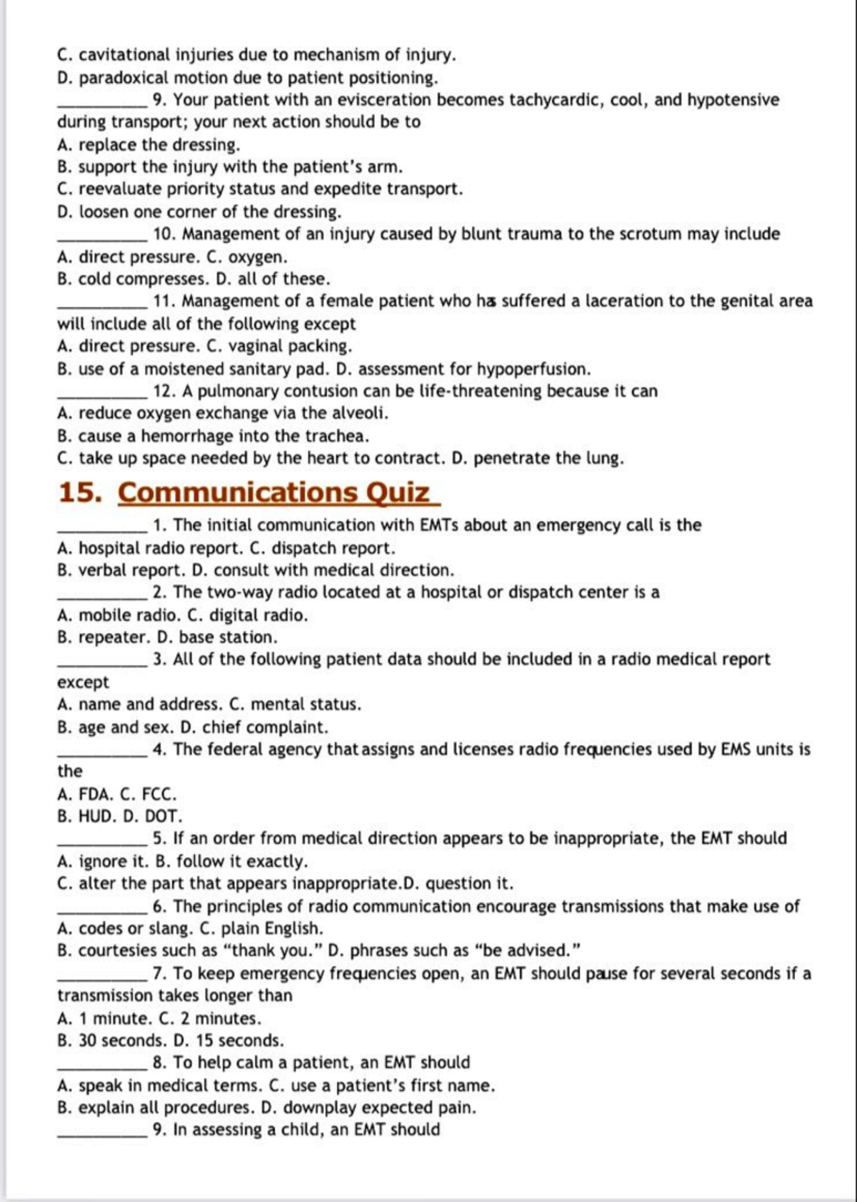 17 Communication Quiz - The Most Frequently Asked Questions In The Exam ...