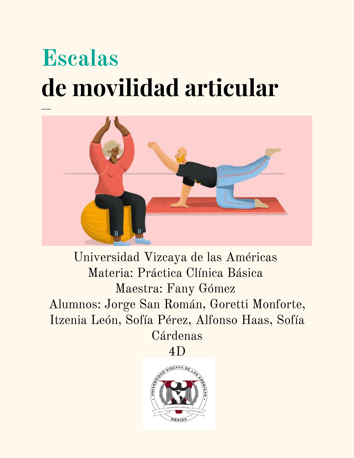 Escala De Movilidad Escalas De Movilidad Articular Universidad Vizcaya De Las AmÈricas 3121