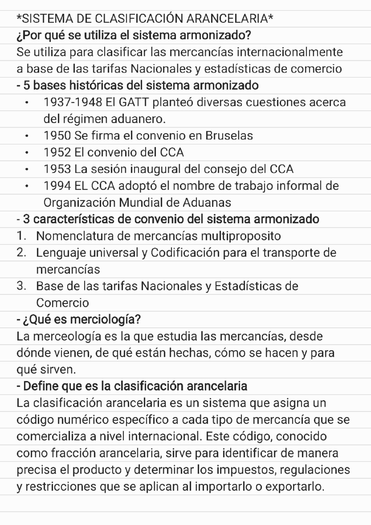 Guía de estudio parcial 1 DE CLASIFICACIÓN qué se utiliza el sistema
