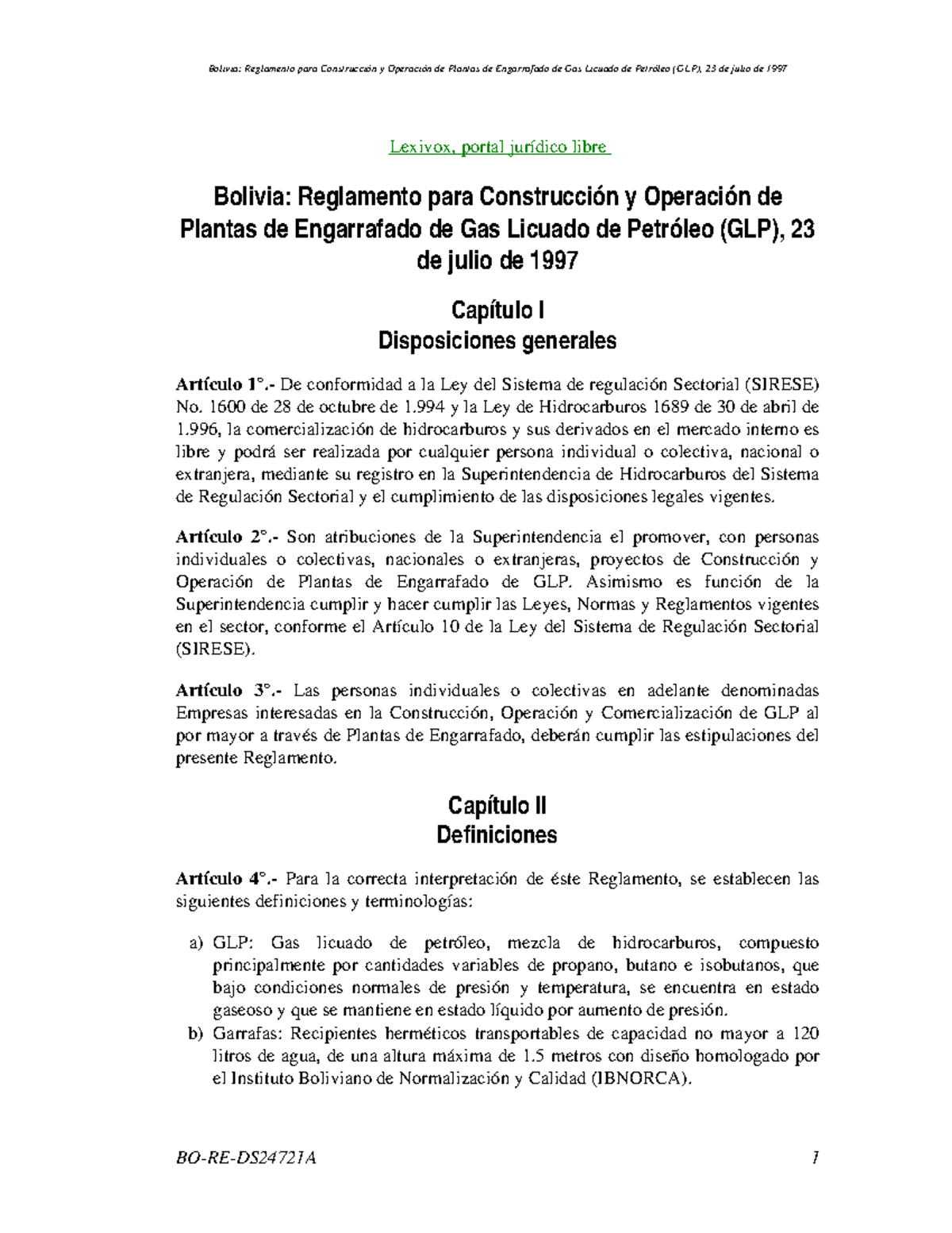 BO-RE-DS24721 A - notas - Lexivox, portal jurídico libre Bolivia ...