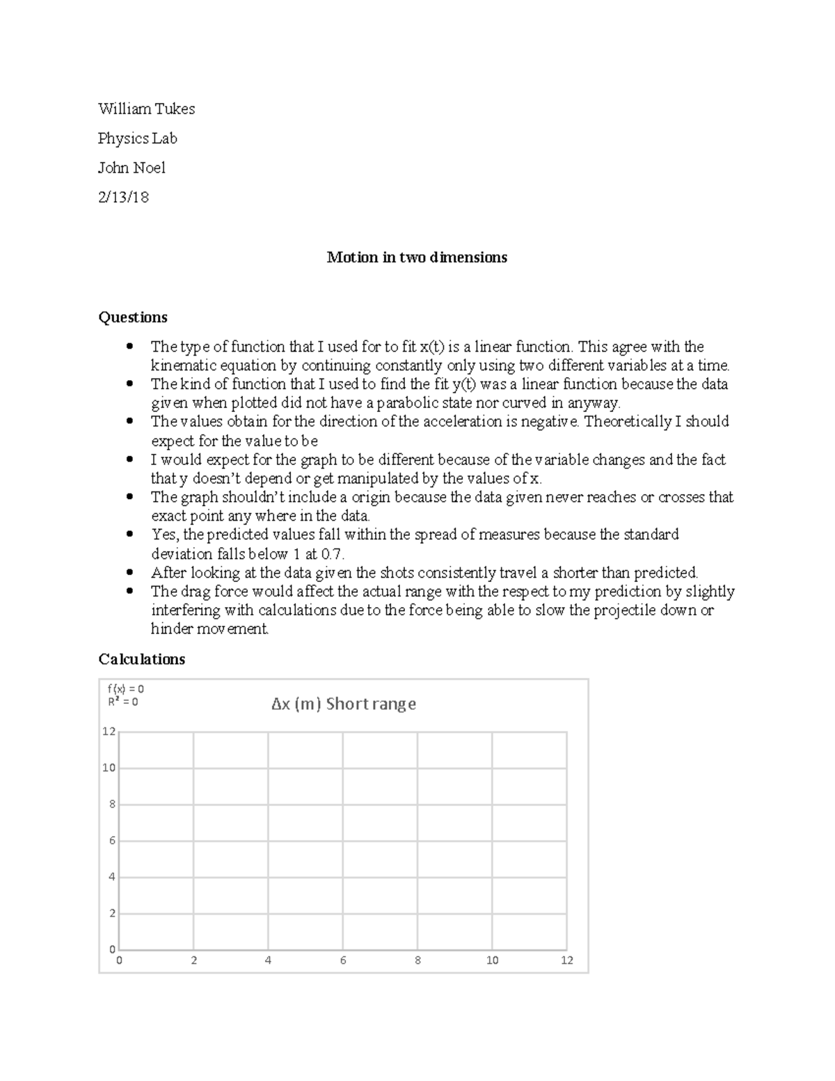 lab report physics experiment 2 sp015