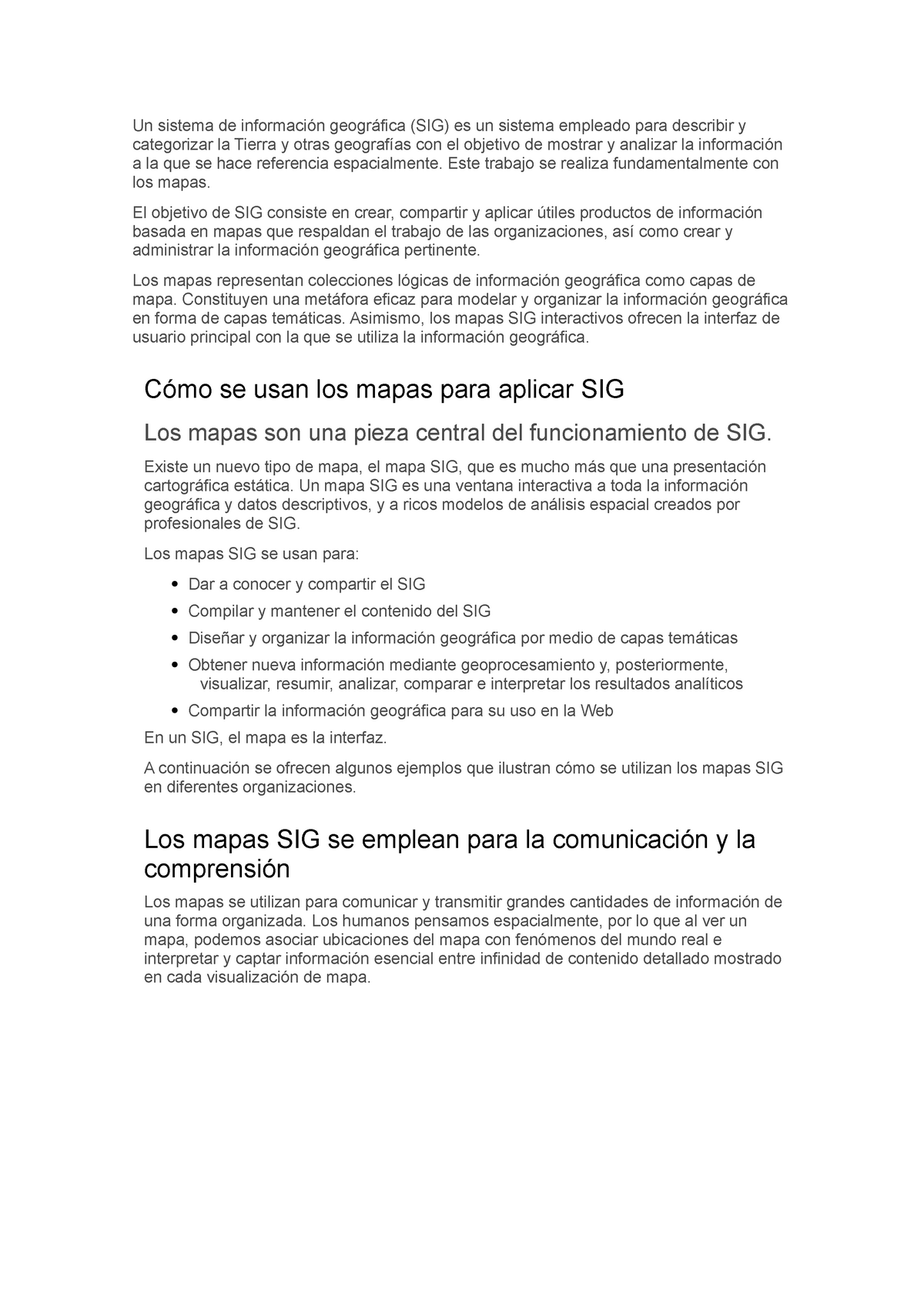 Sistema De Información Geográfica Un Sistema De Información Geográfica Sig Es Un Sistema 8149