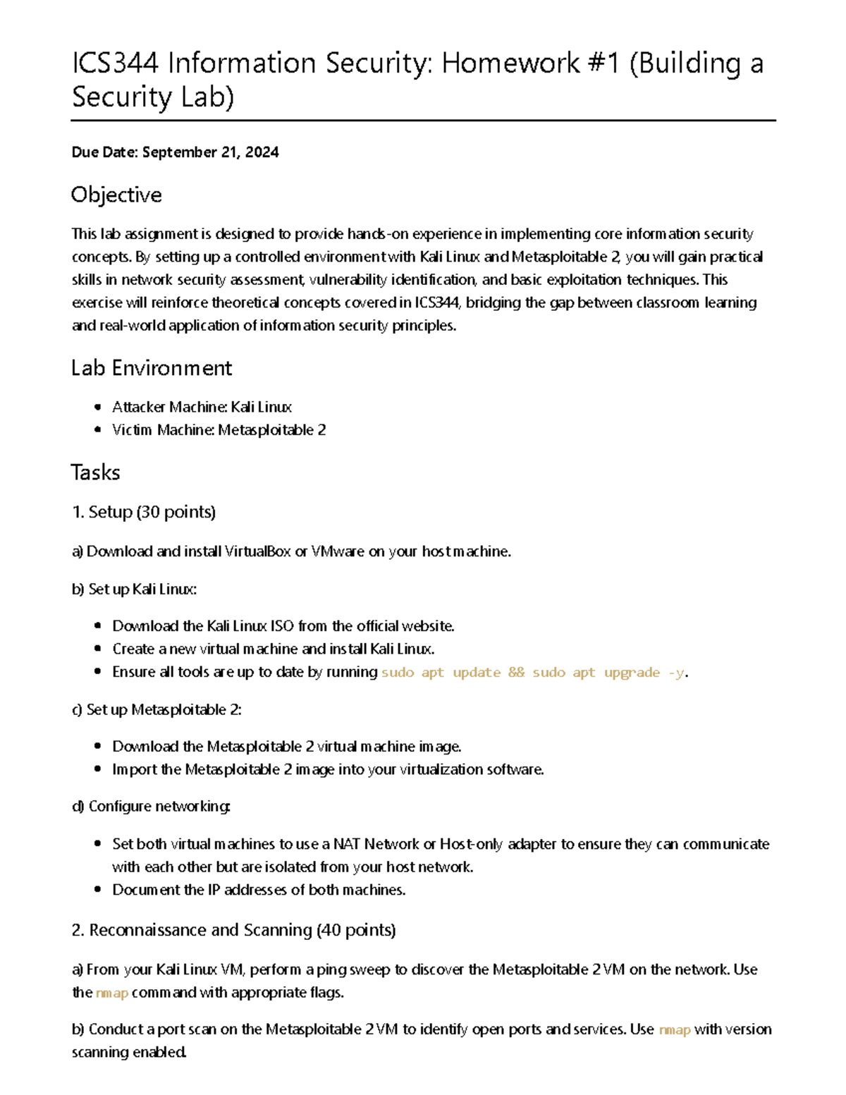 HW-1 - a homework for introduction to information security - - Studocu