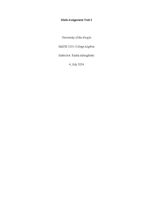 SMA 2201 Linear Algebra I Notes - SMA 2201 LINEAR ALGEBRA I VECTORS ...