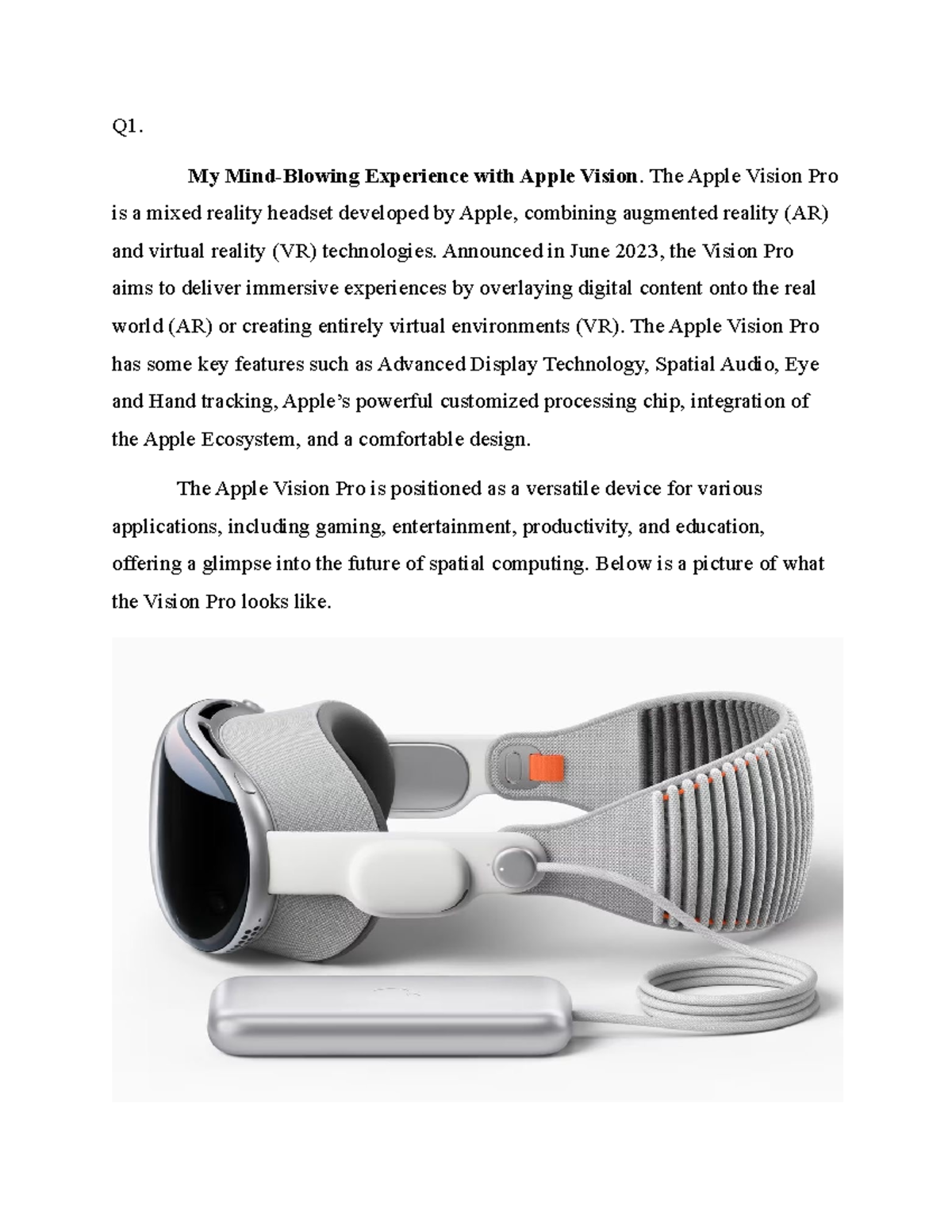 Design Thinking Individual Project - Q1. My Mind-Blowing Experience ...