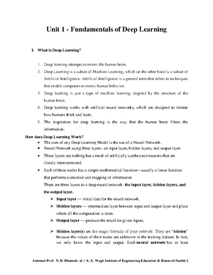 Deep Learning Notes - Deep learning can be considered as a subset of ...