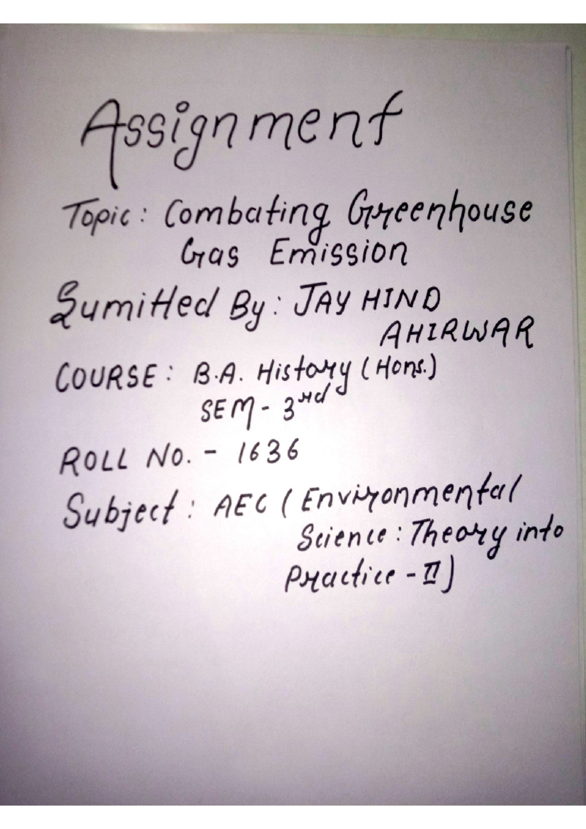EVS assignment - Wonderful content not completed but take some overview ...