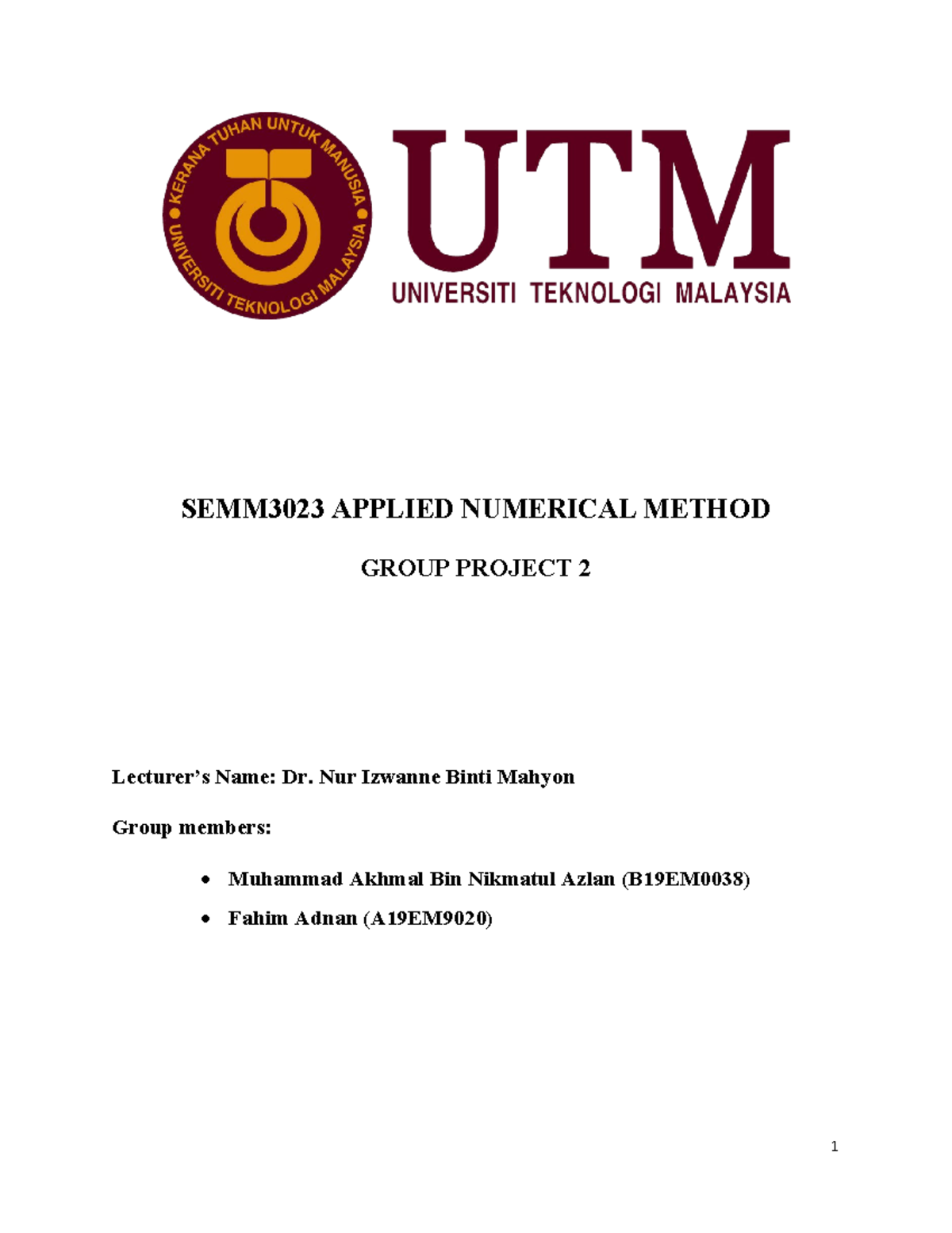 applied-numerical-method-group-project-2-semm3023-applied-numerical