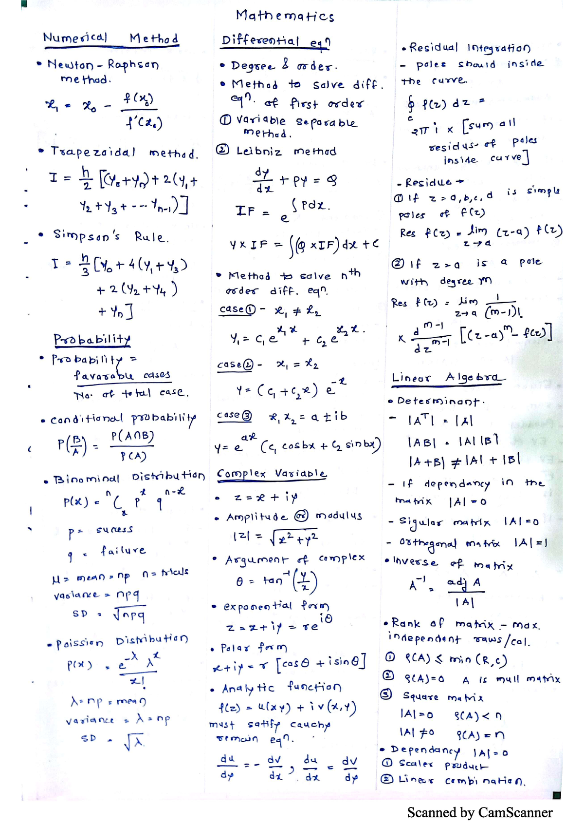 Engineering Maths - Important concepts and formulas are covered in this ...