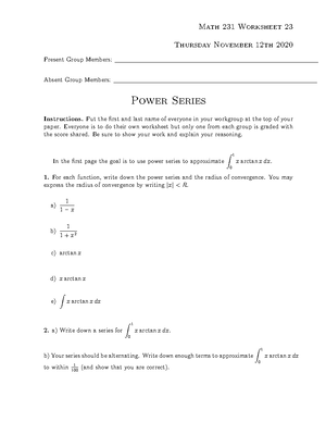 WS24 111720 - noooo - Math 231 Worksheet 24 Tuesday November 17th 2020 ...