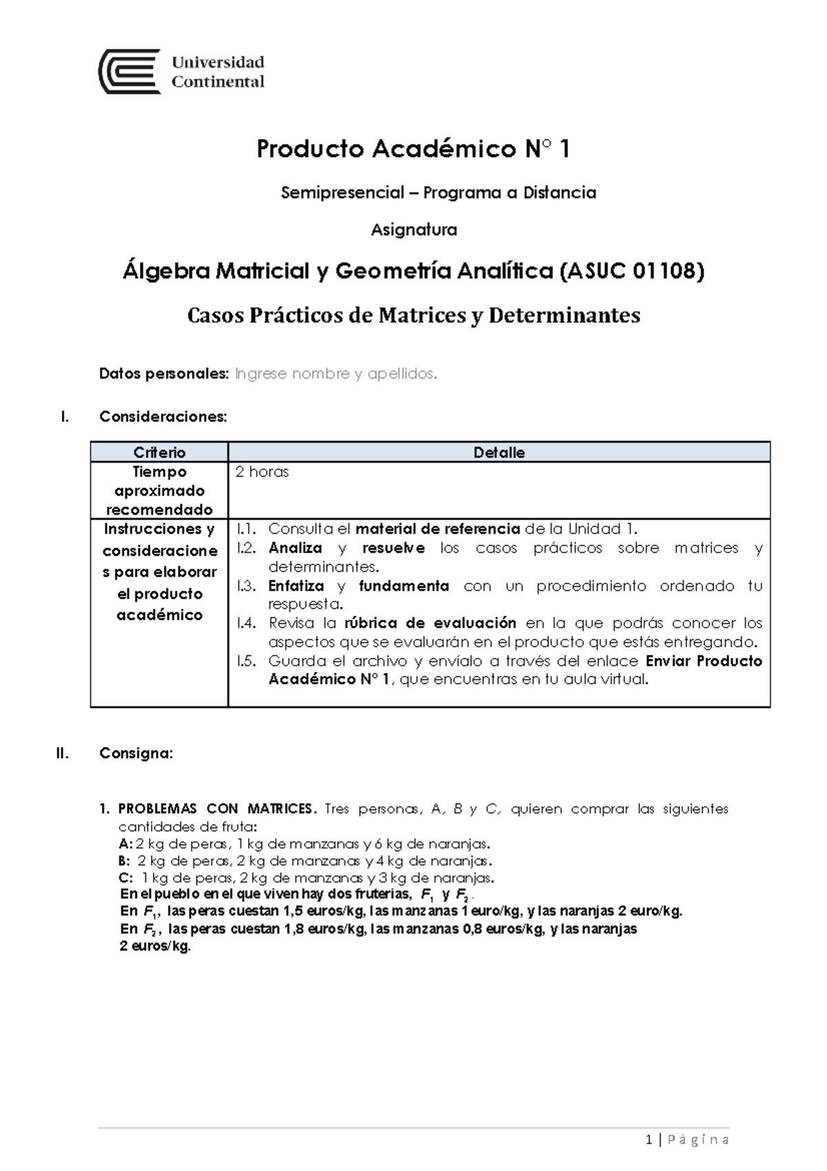 Solucion -Producto Acad Ã©mico 1 (1) (4) - Producto Académico N° 1 ...