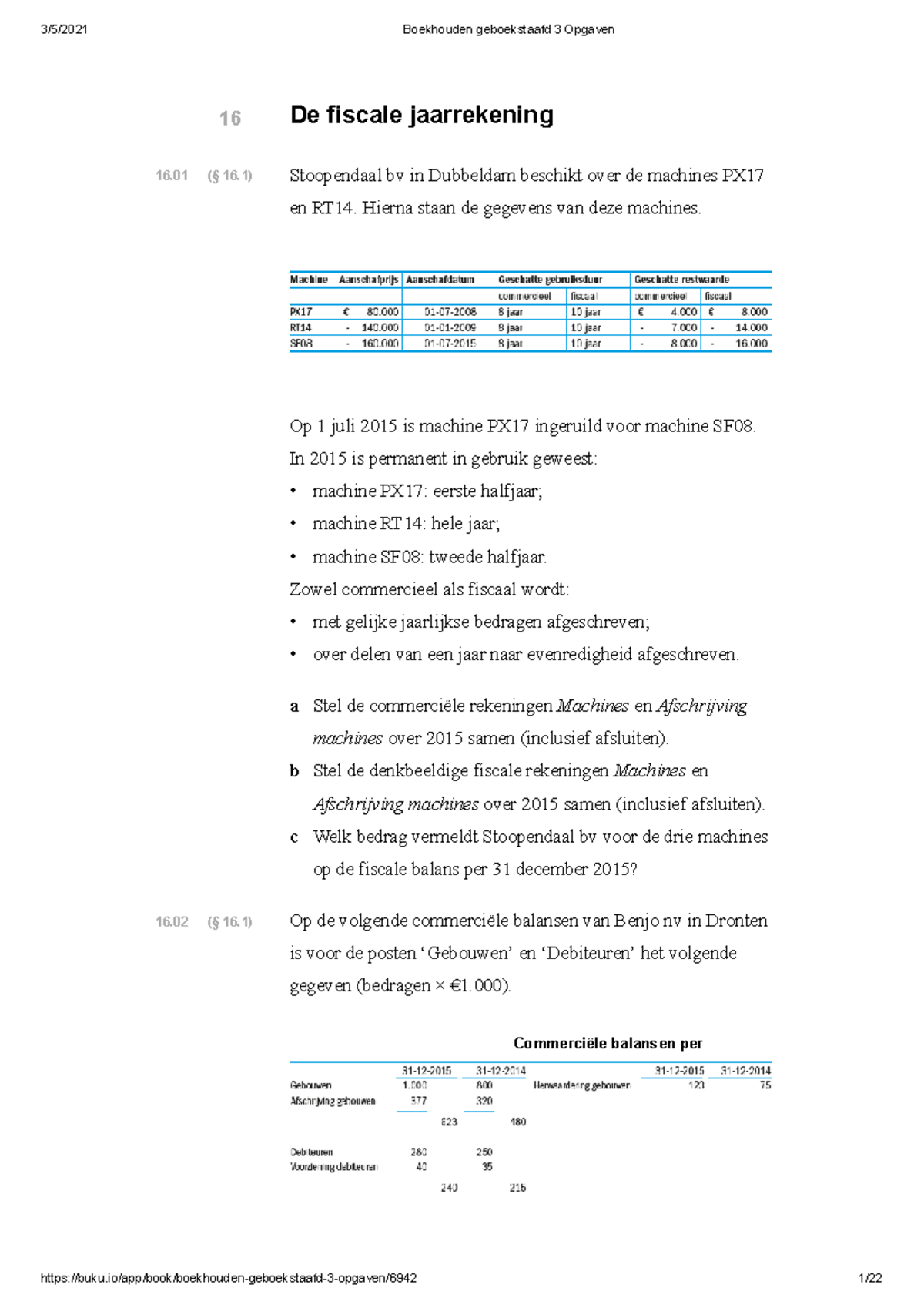 Hoofdstuk 16 - Uitgebreide Wet- En Regelgeving - 16 (§ 16)16. (§ 16)16 ...