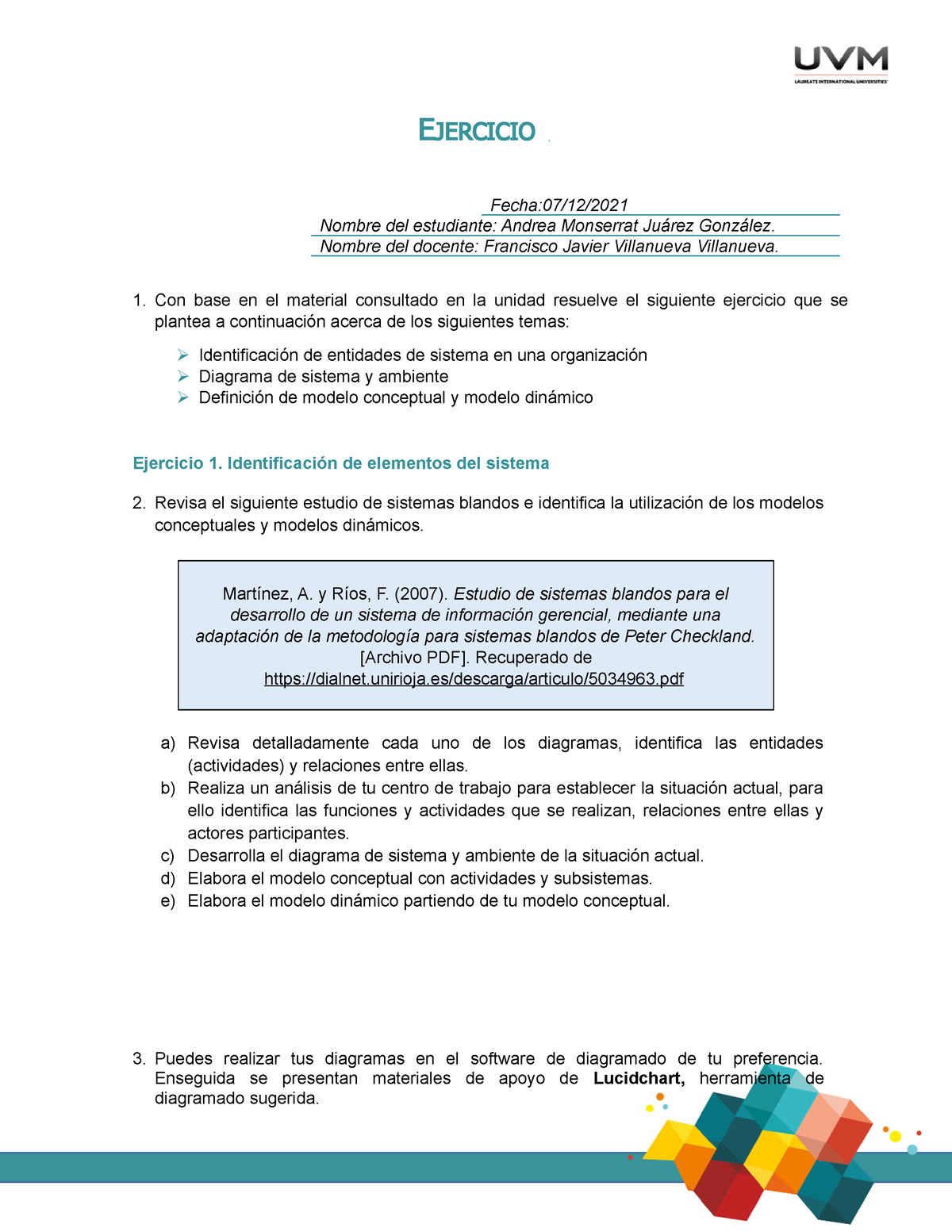 A7 Ejercicio (1) Enfoque - EJERCICIO Fecha:07/12/ Nombre del estudiante:  Andrea Monserrat Juárez - Studocu