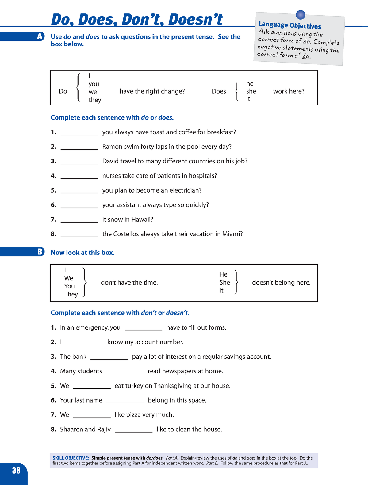 DO-DOES - asdads - Use do and does to ask questions in the present ...