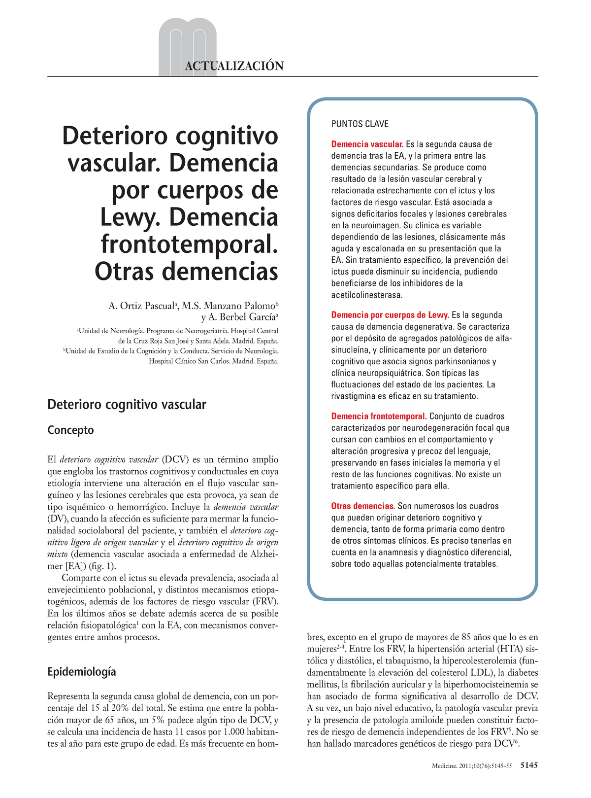 Deterioro Cognitivo Vascular Demencia Por Cuerpos De Lewy Demencia Frontotemporal Otras 1334