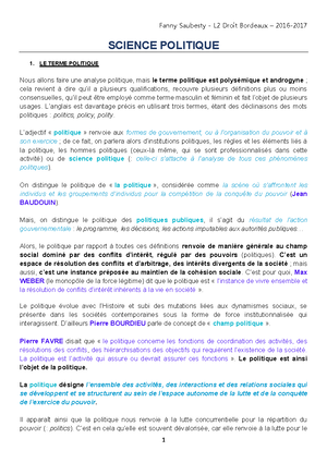 la dissertation en science politique