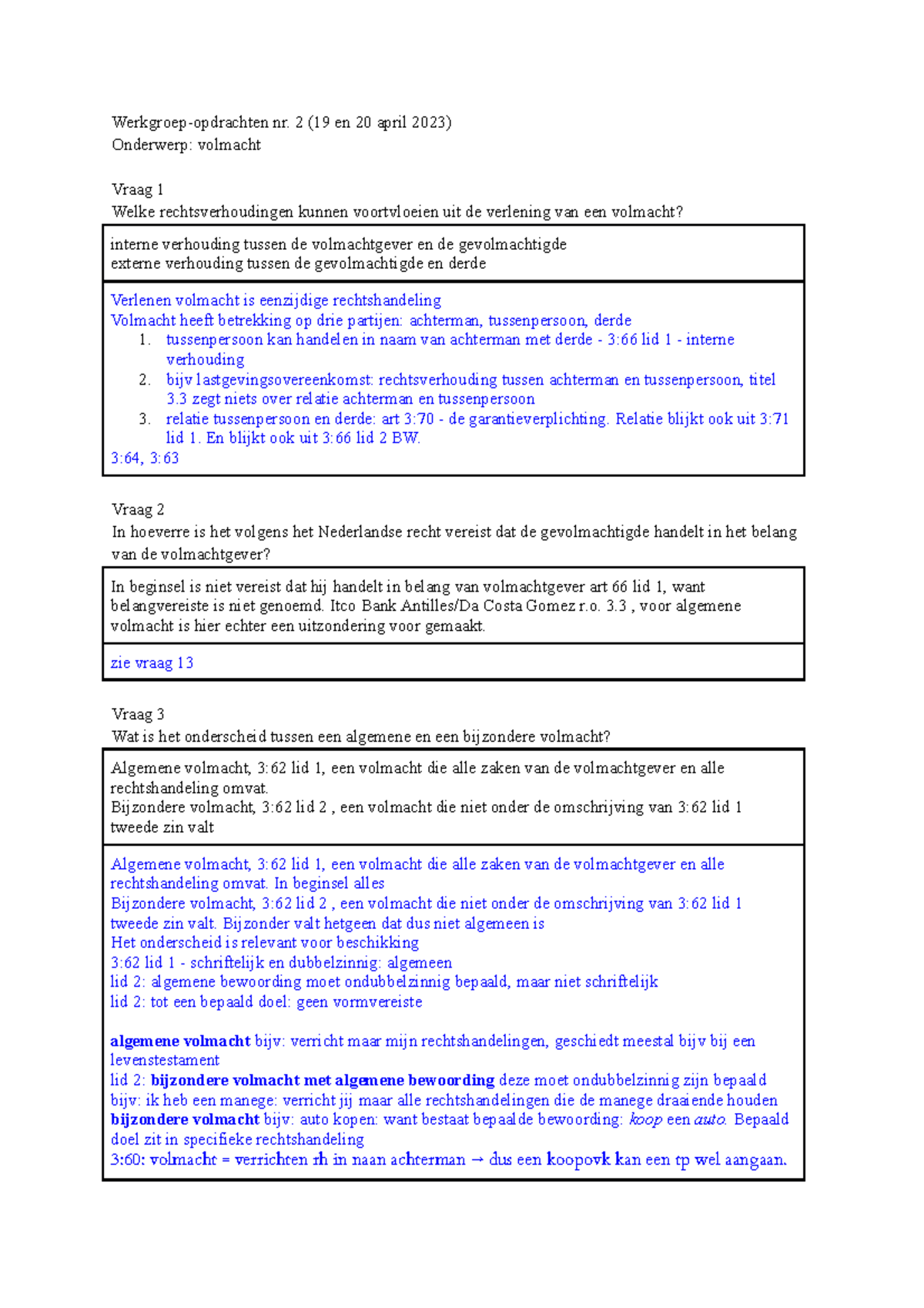 Capita - 3 WG - Werkgroep - Werkgroep-opdrachten Nr. 2 (19 En 20 April ...