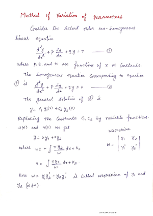 0 Evolutes and Involutes - Calculus and Linear Algebra - Studocu