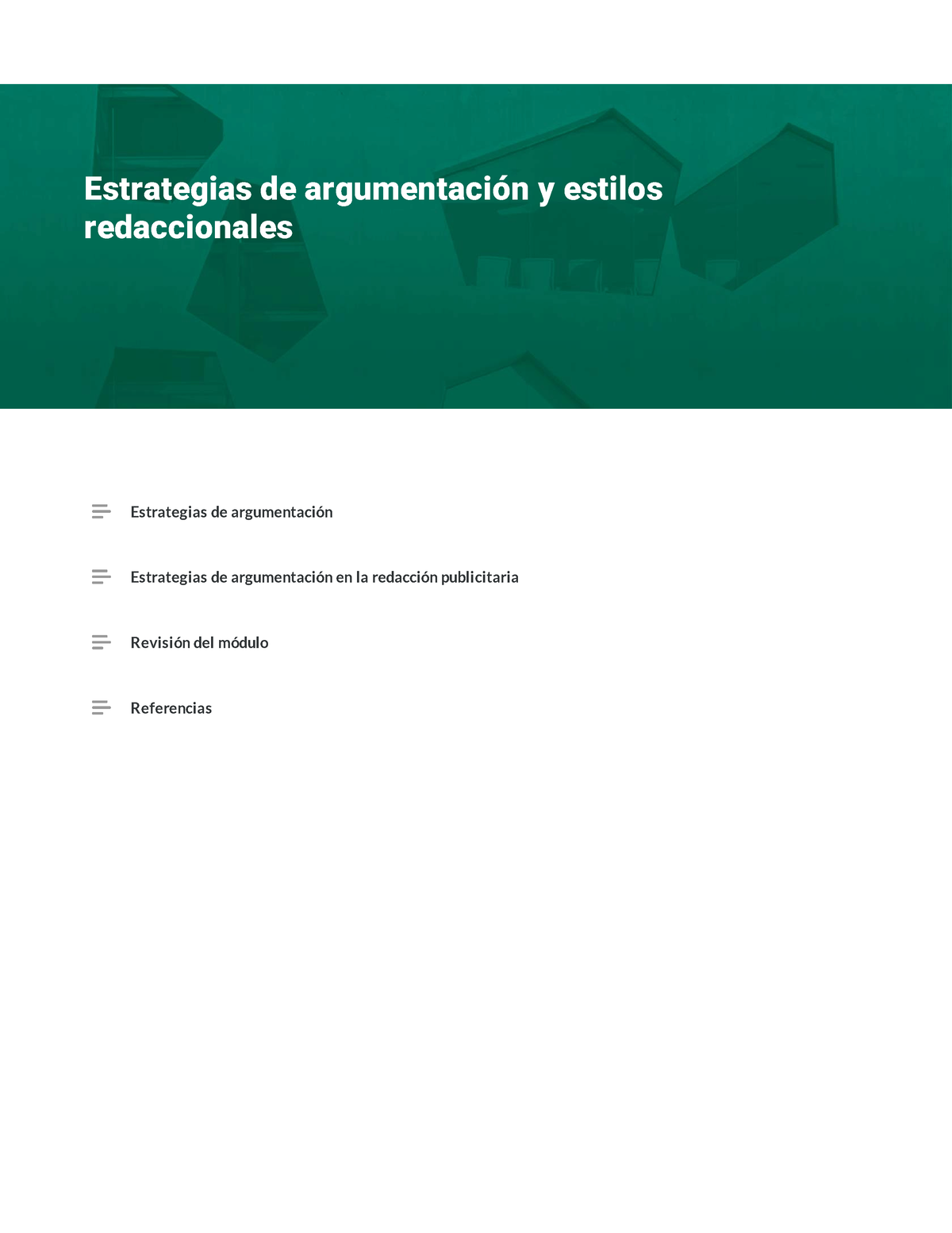 Módulo 1 - Lectura 4 - Redaccion - Estrategias De Argumentación ...