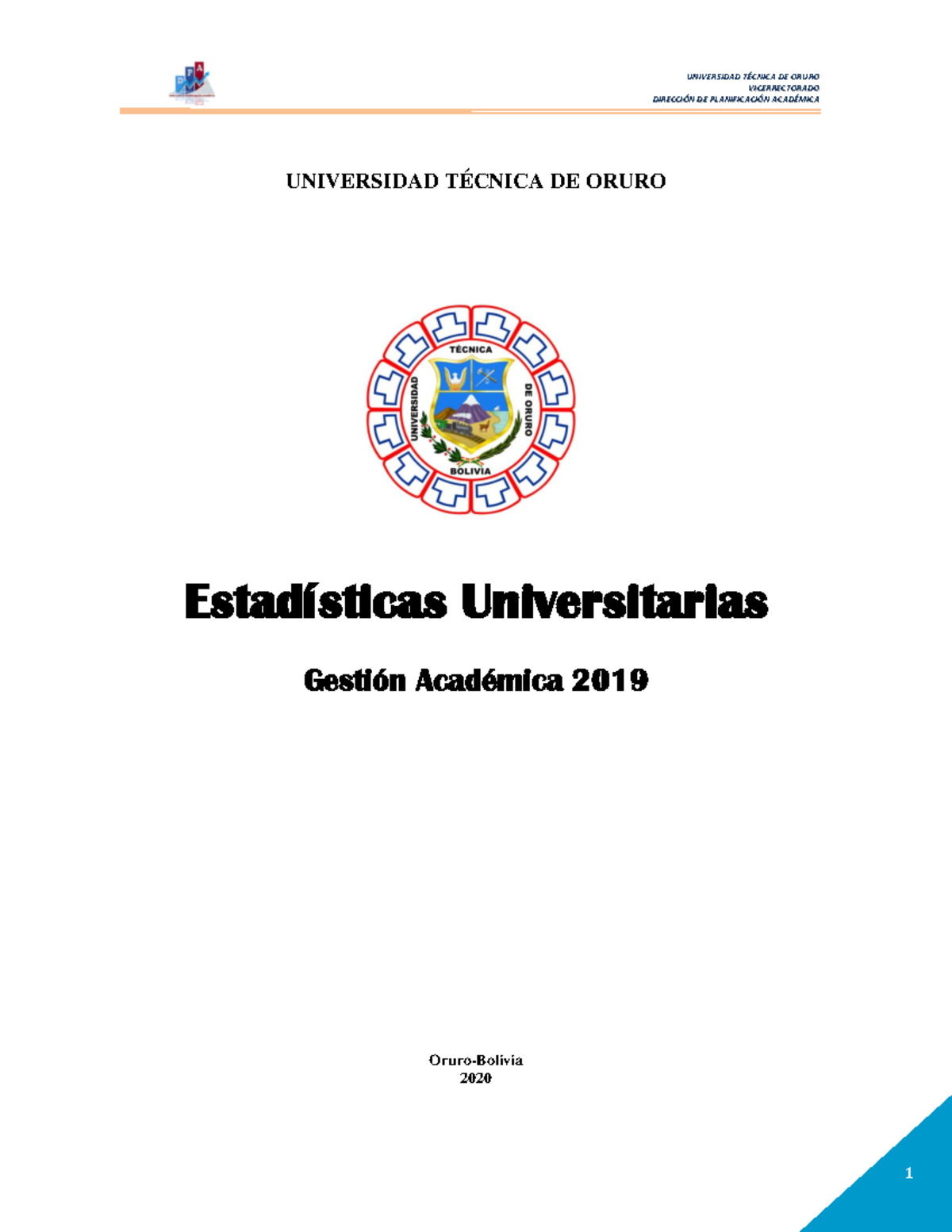 Estadisticas Universitarias 2019 anual web - V V I I C C E E R R R R E ...