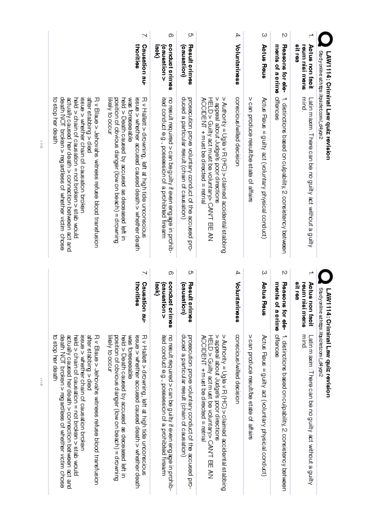 LAW1114 CRIM Quizlet Notes Study online at quizlet/_d4yqn2LAW1114
