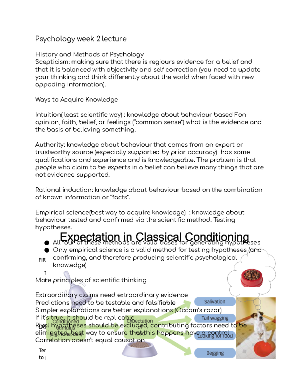 PSYU introduction to psychology lecture - Psychology week 2 lecture ...