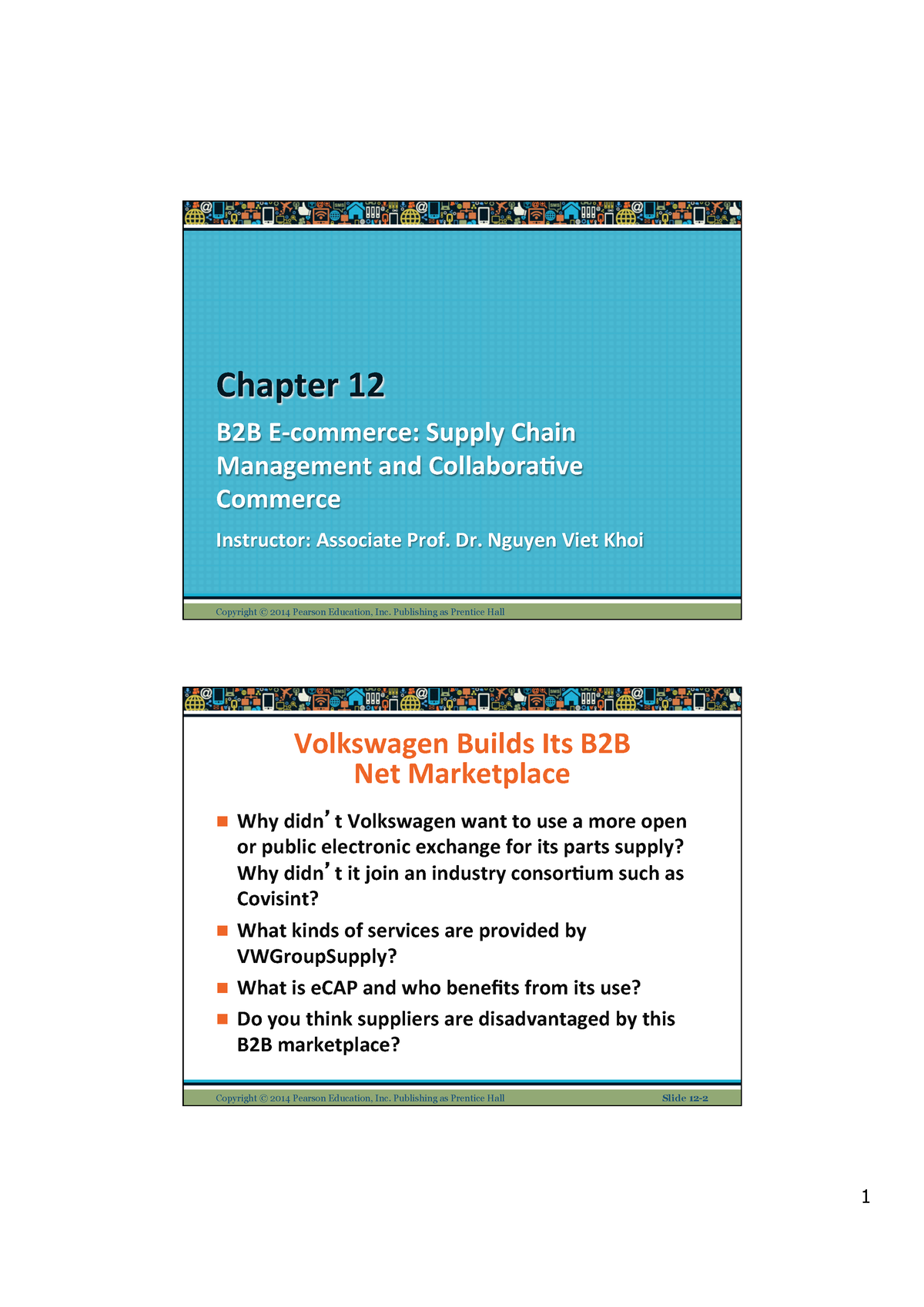 Hihiiiiihiiiiiiiii Chapter 12 B2b E Commerce Supply Chain Management
