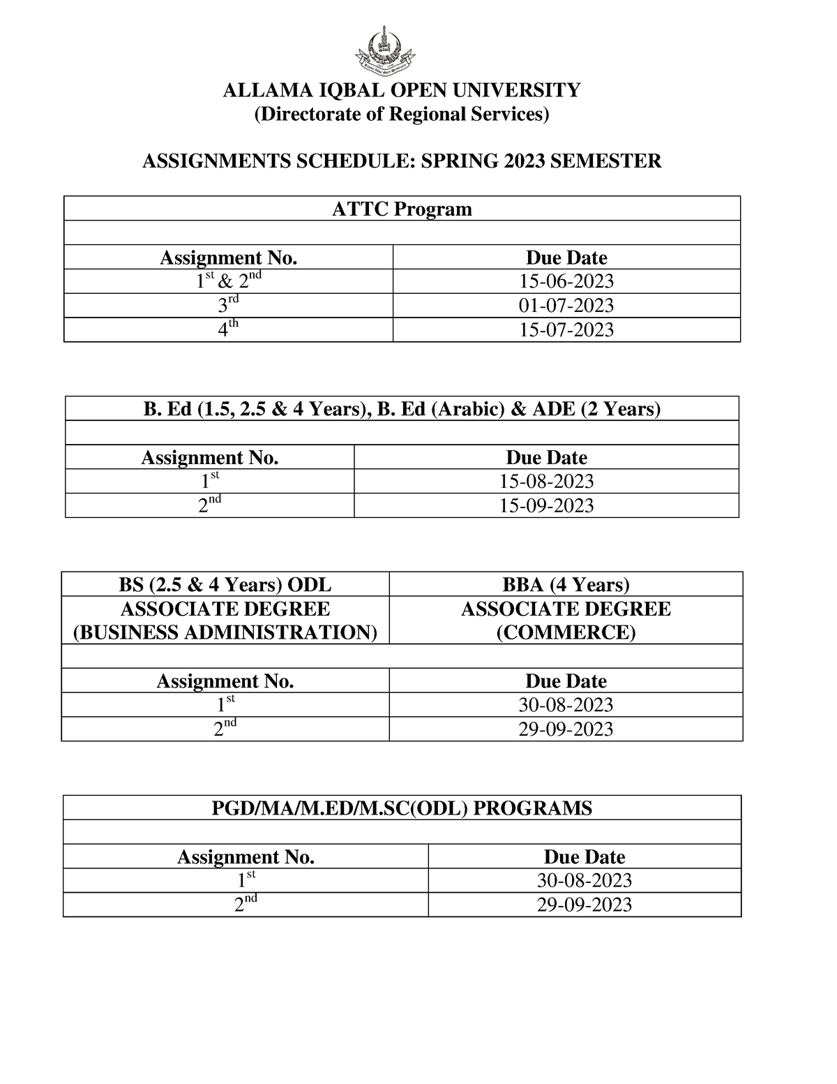 assignments allama iqbal open university