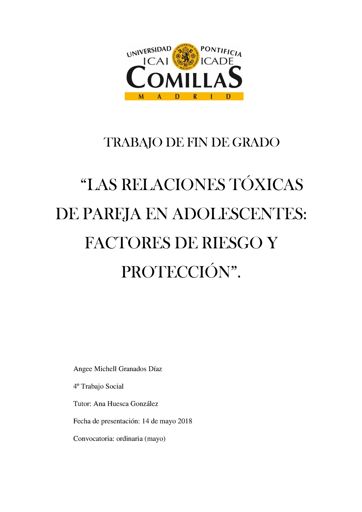 Document Wenisimo TRABAJO DE FIN DE GRADO