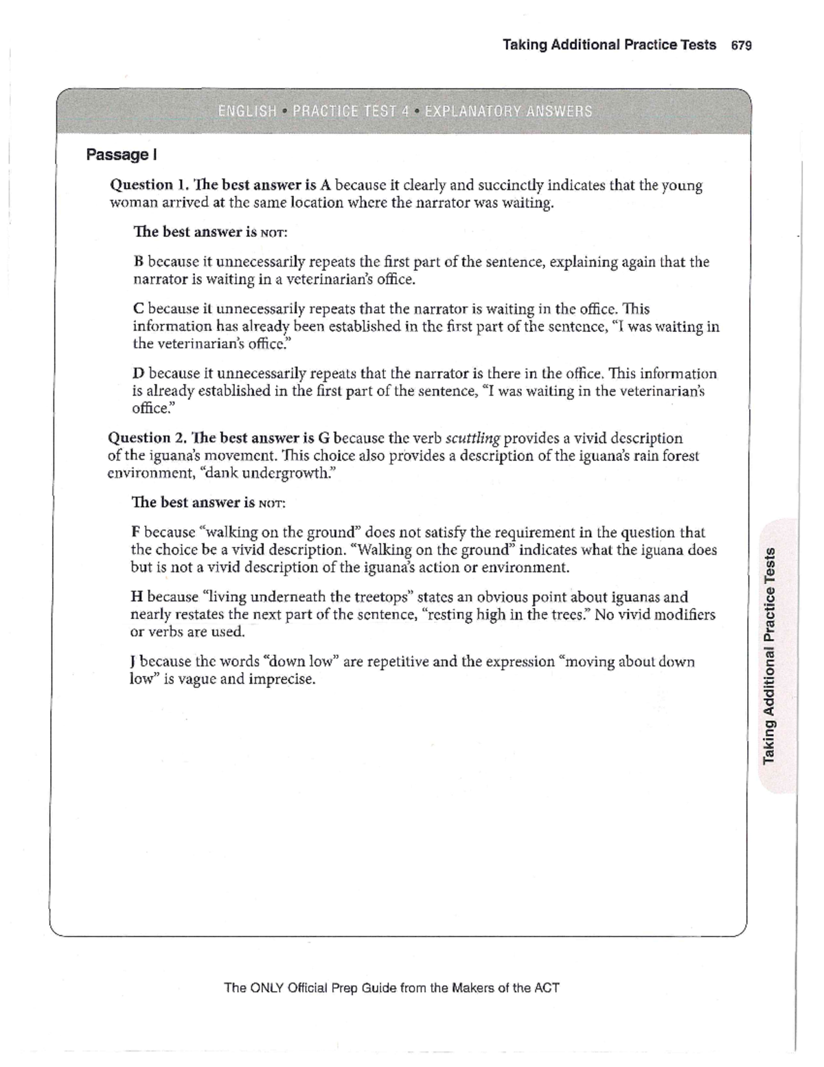 English ACT Solutions - Studocu