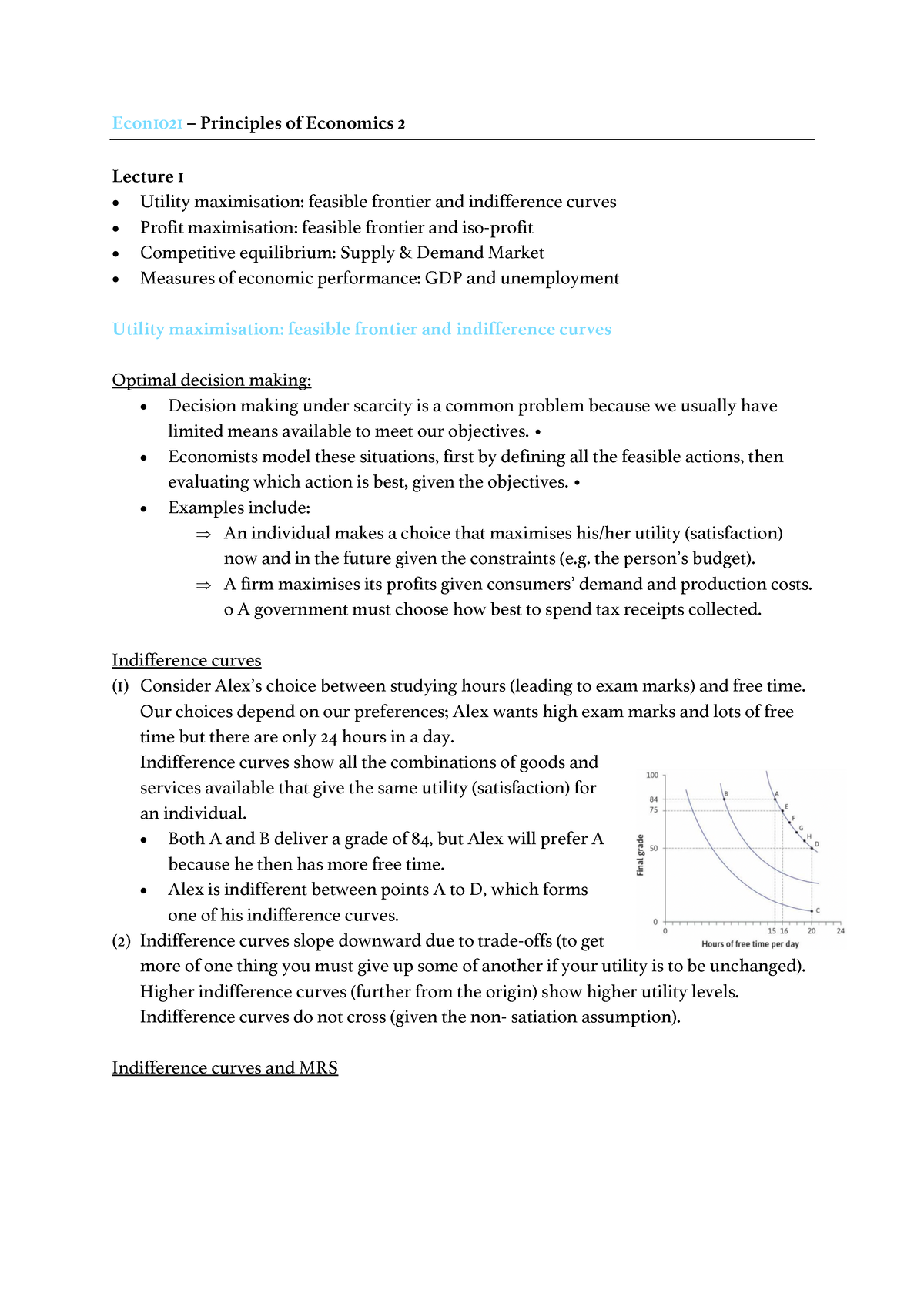 Lecture 1 - Principles Of Economics - Econ1021 – Principles Of ...