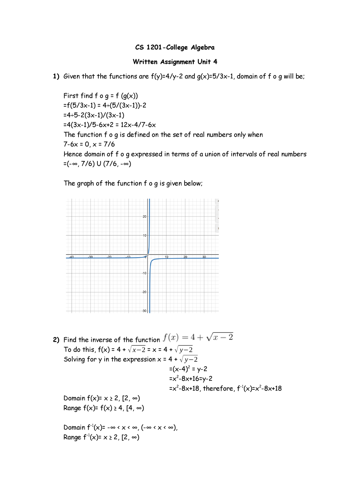 Written Assignments Unit 4 Studocu