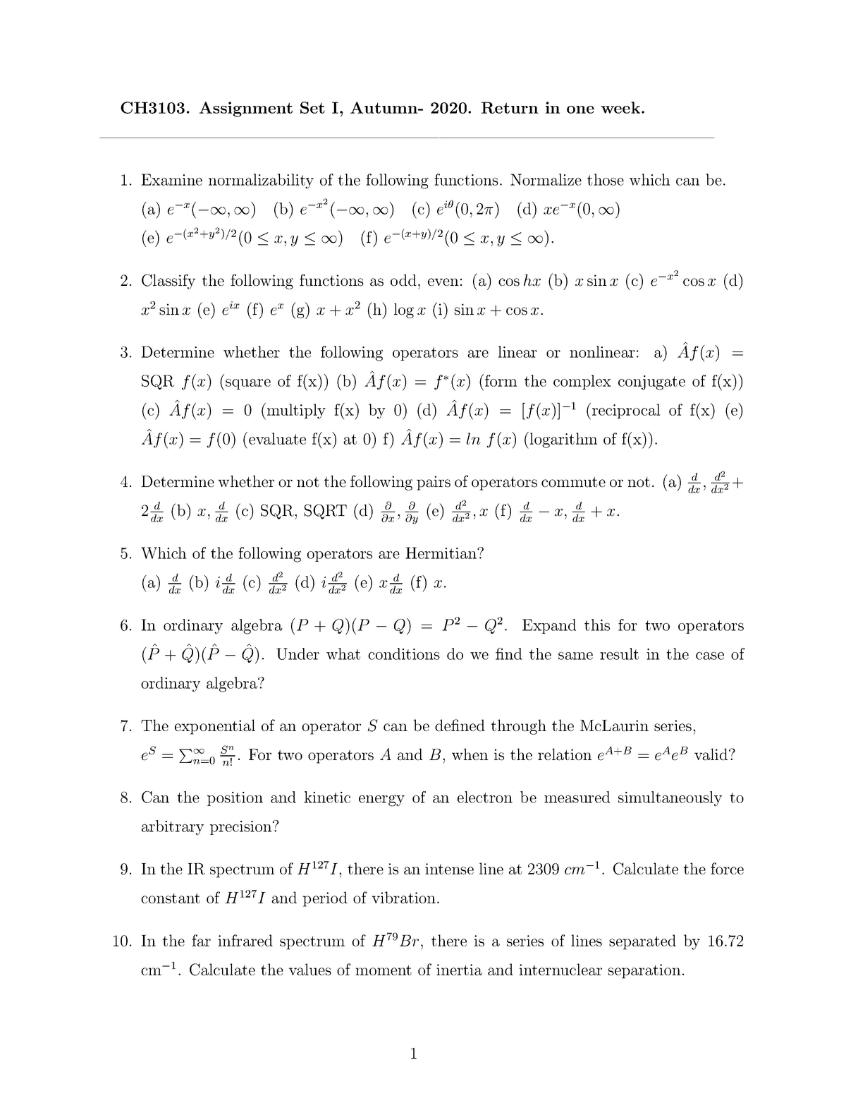 Assn1 Assignment 1 Studocu