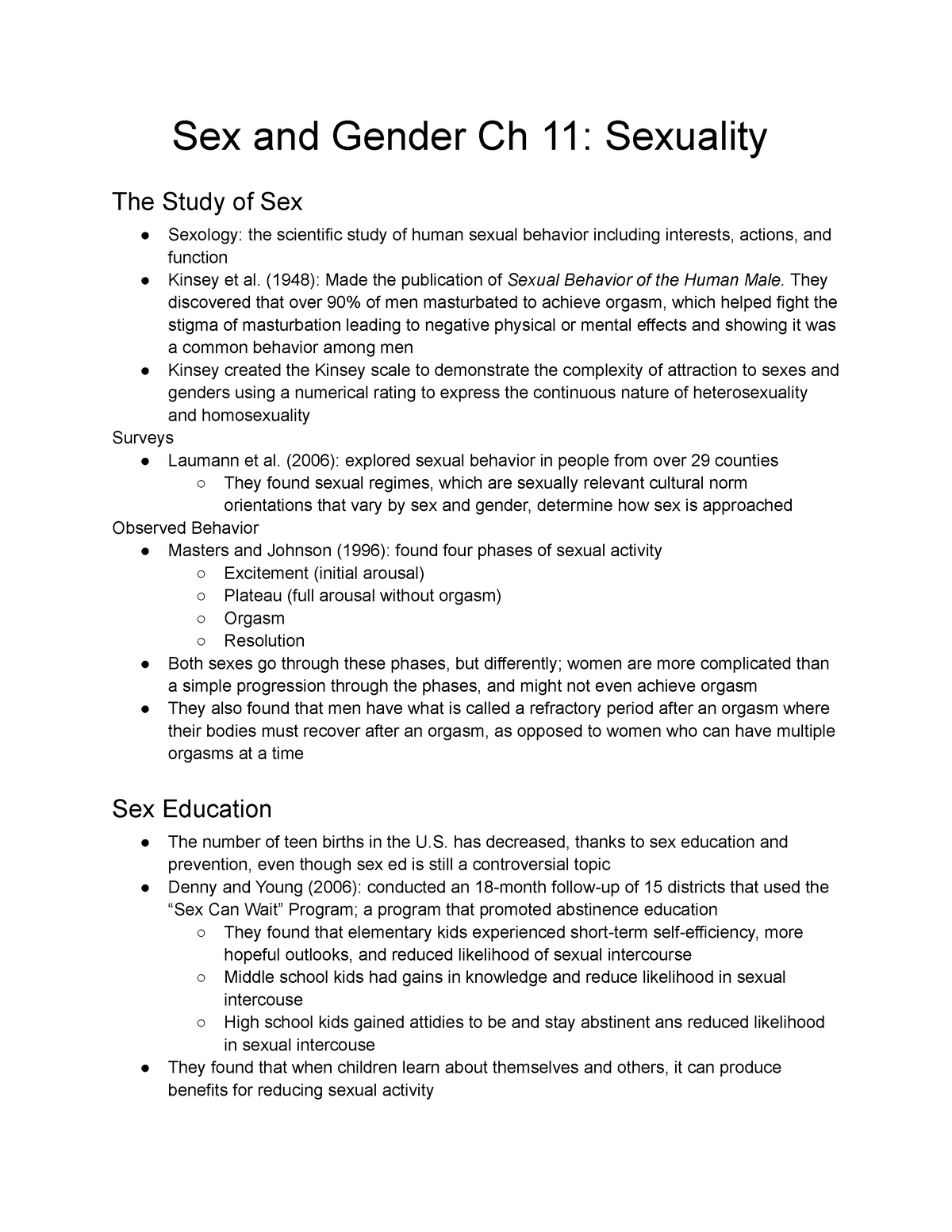 Sex And Gender Ch 11 Sexuality Sex And Gender Ch 11 Sexuality The