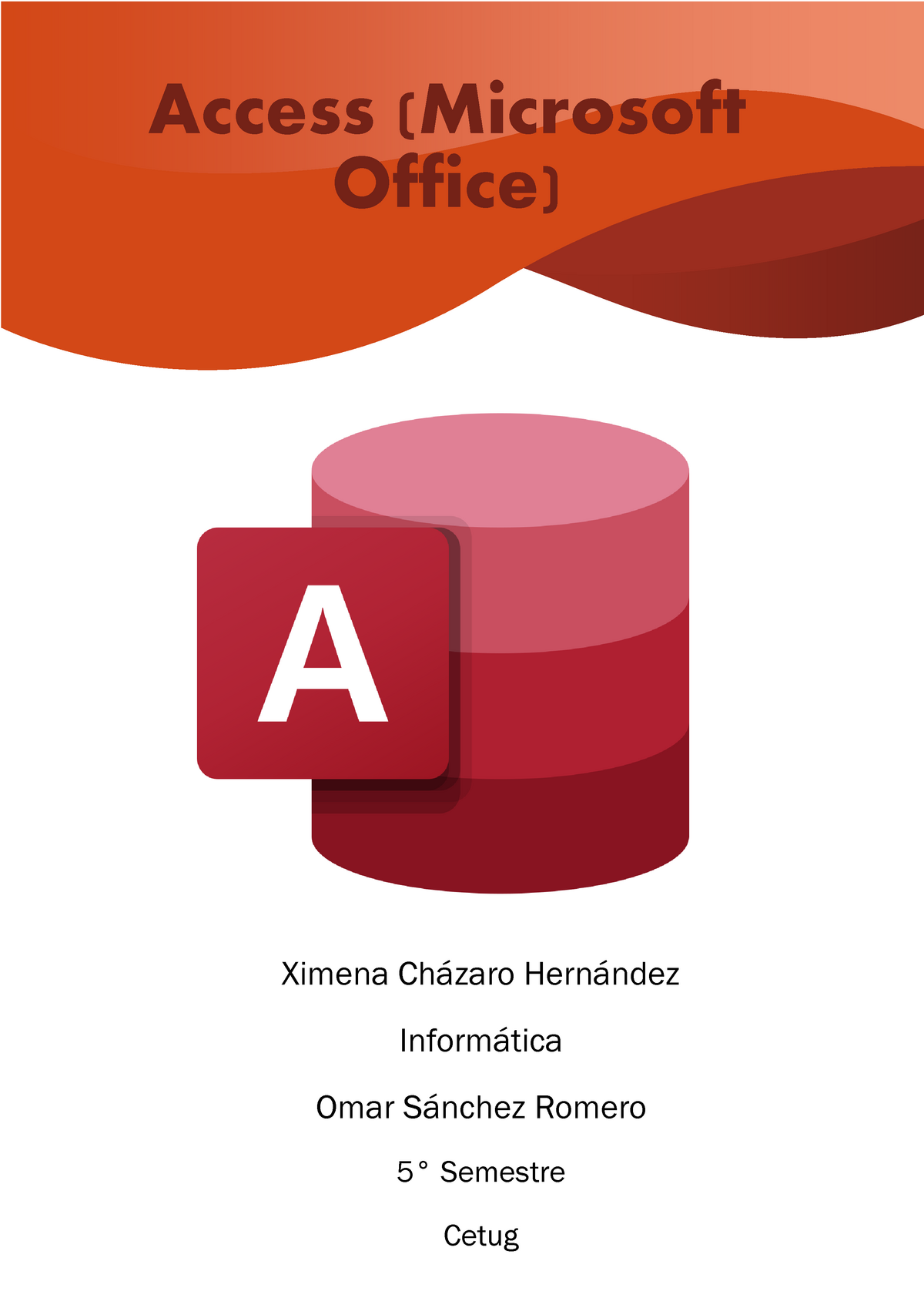 ENSAYO DE ACCESS, INFORMACION BASICA PARA INTRODUCCION - Access (Microsoft  Office) Ximena Cházaro - Studocu