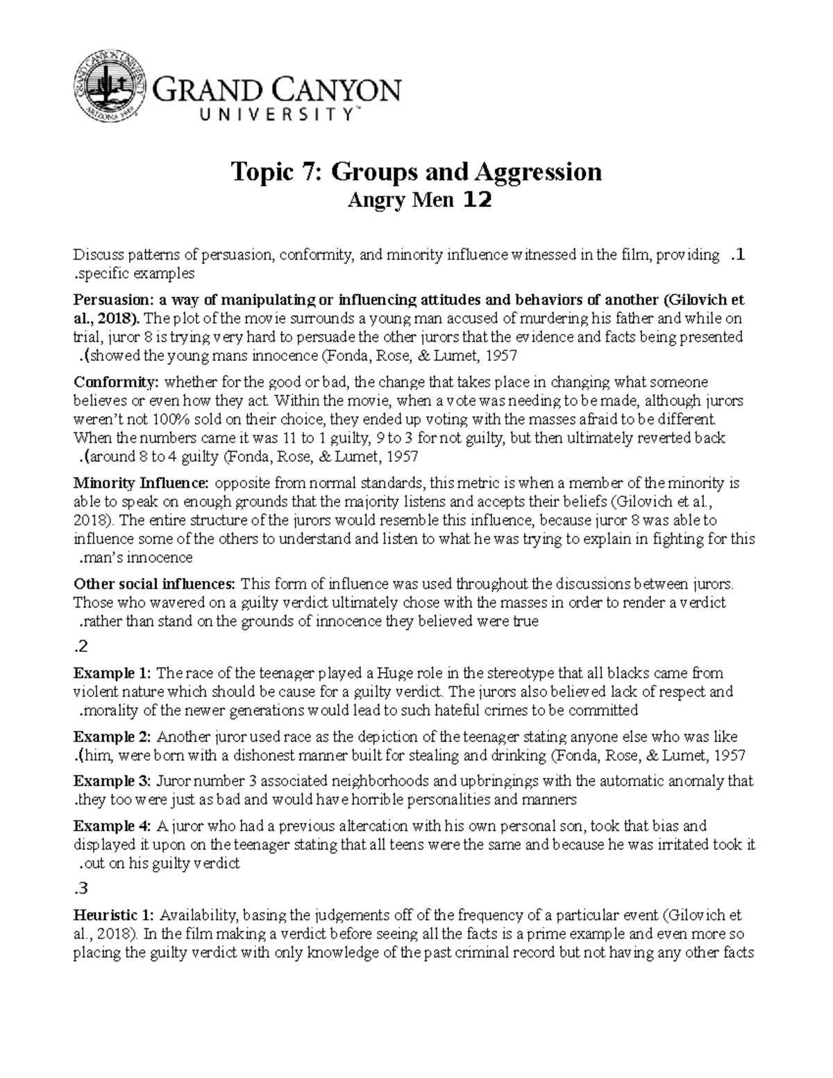 PSY362-RS-12 Angry Men - Topic 7: Groups and Aggression Angry Men 12 ...