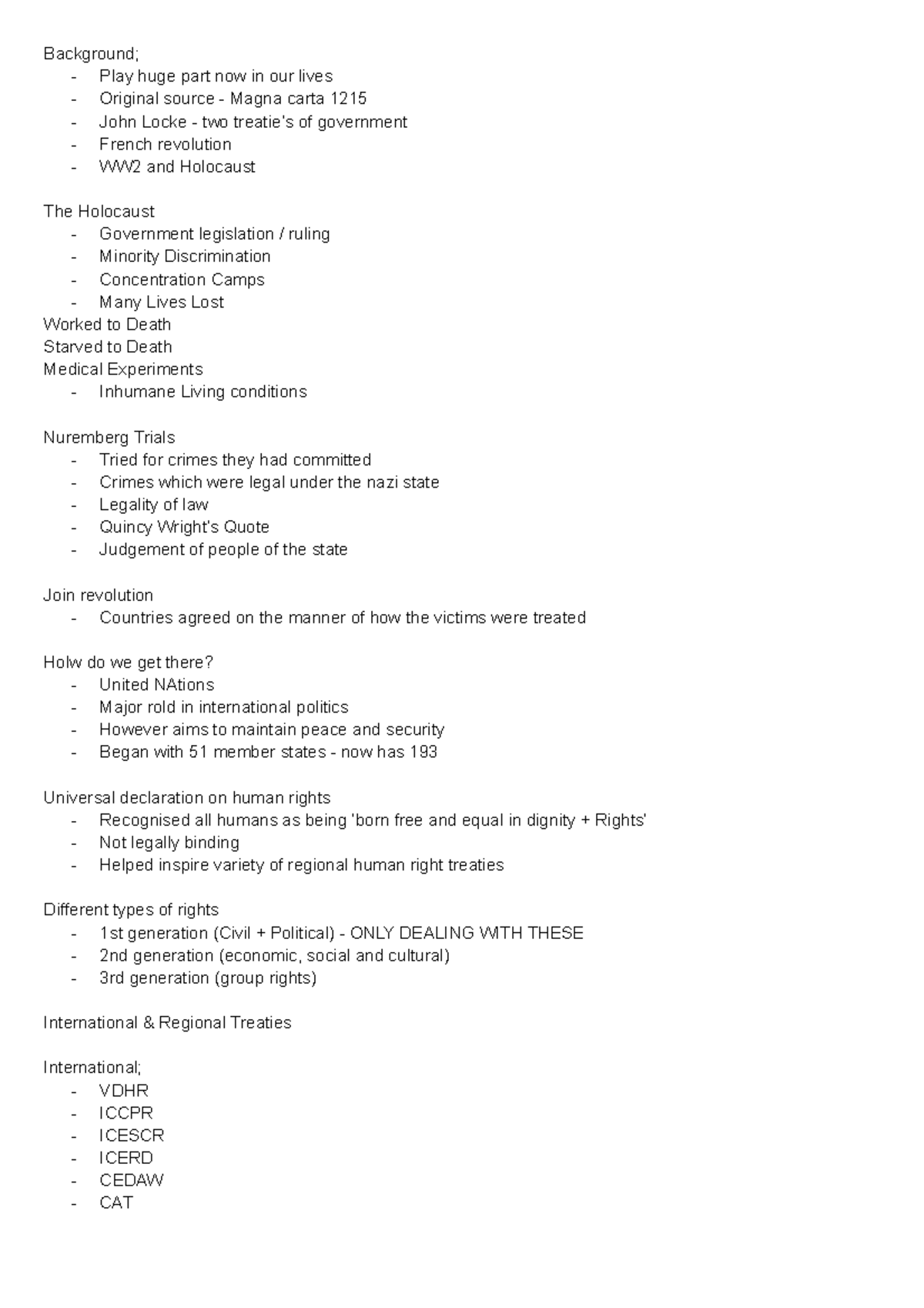 Welcome to Human Rights - Week 1 - Lecture 1 - Background; - Play huge ...