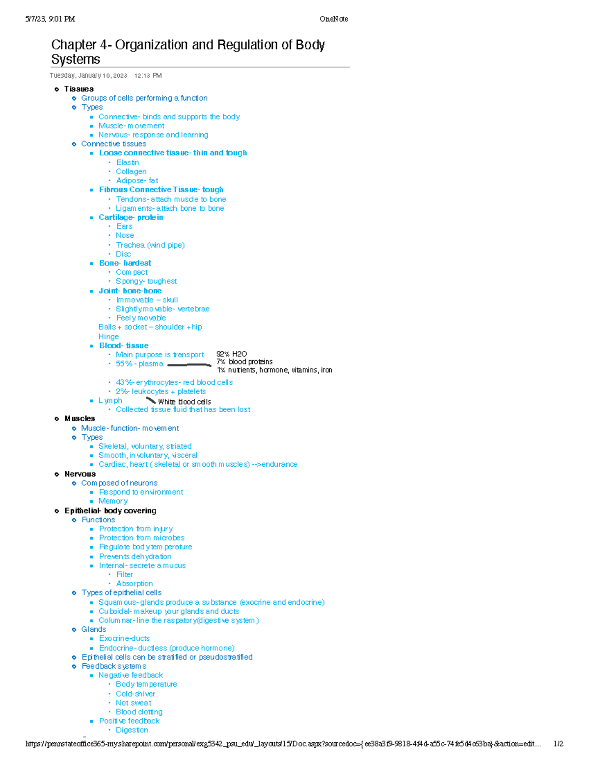 Chapter 4 - Professor Rhodes - 5/7/23, 9:01 PM OneNote - Studocu