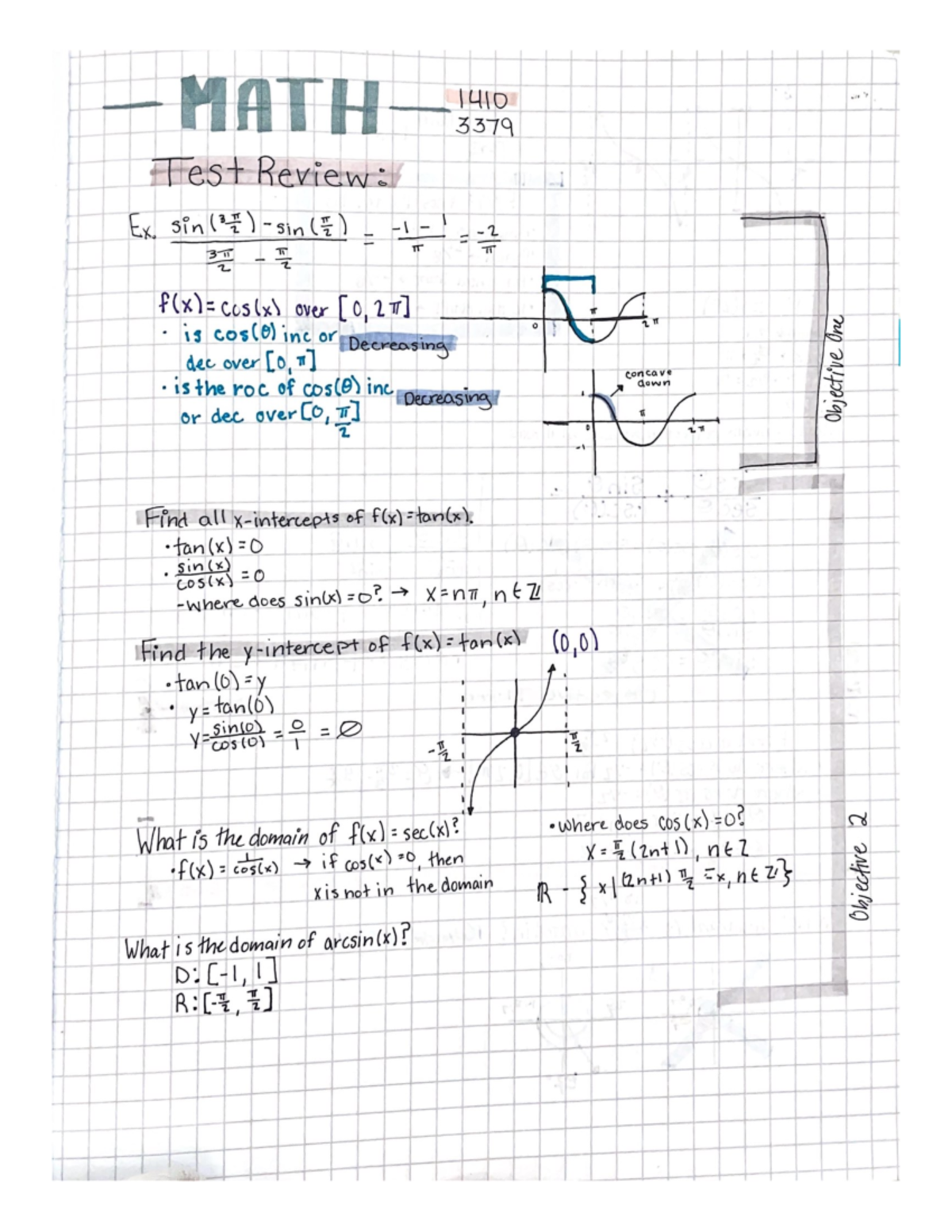 November 9th Lecture Notes - Math 1410 - Studocu