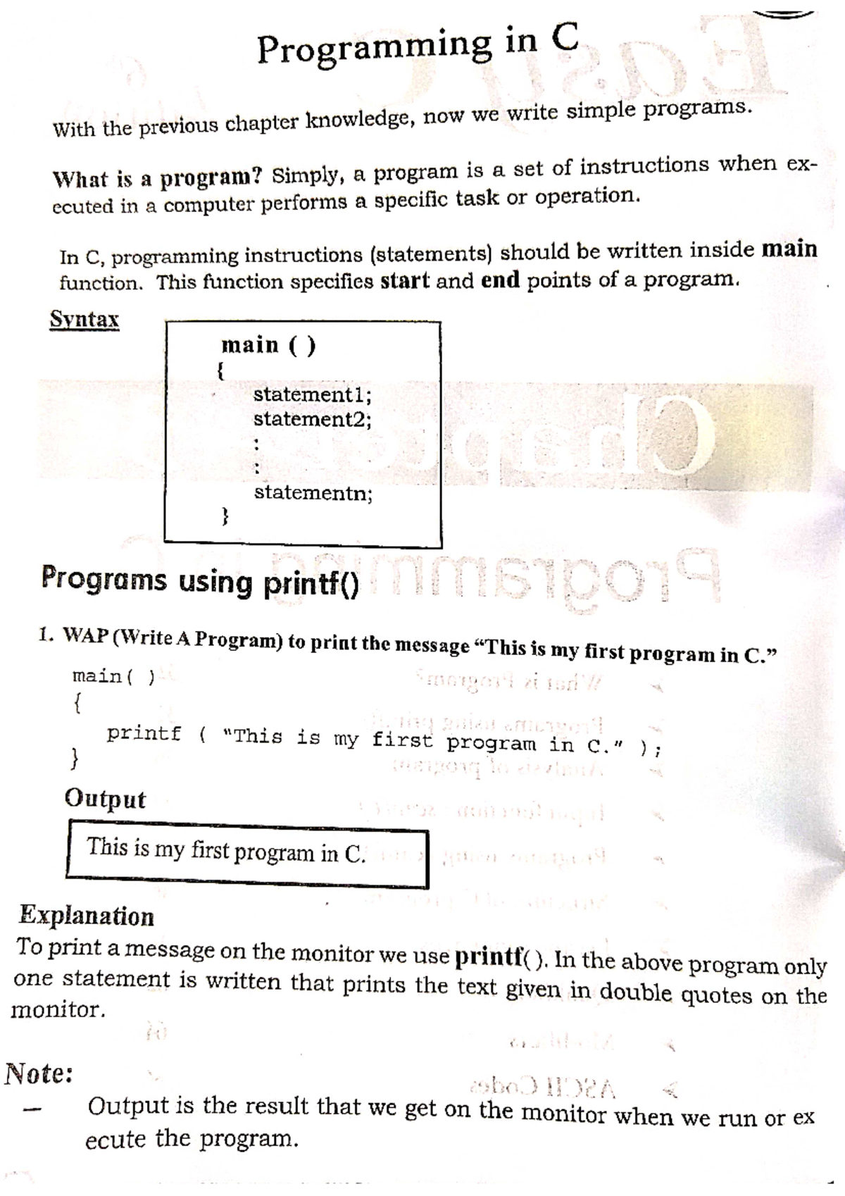 C notes 5 - Perfect - Computer science - Studocu