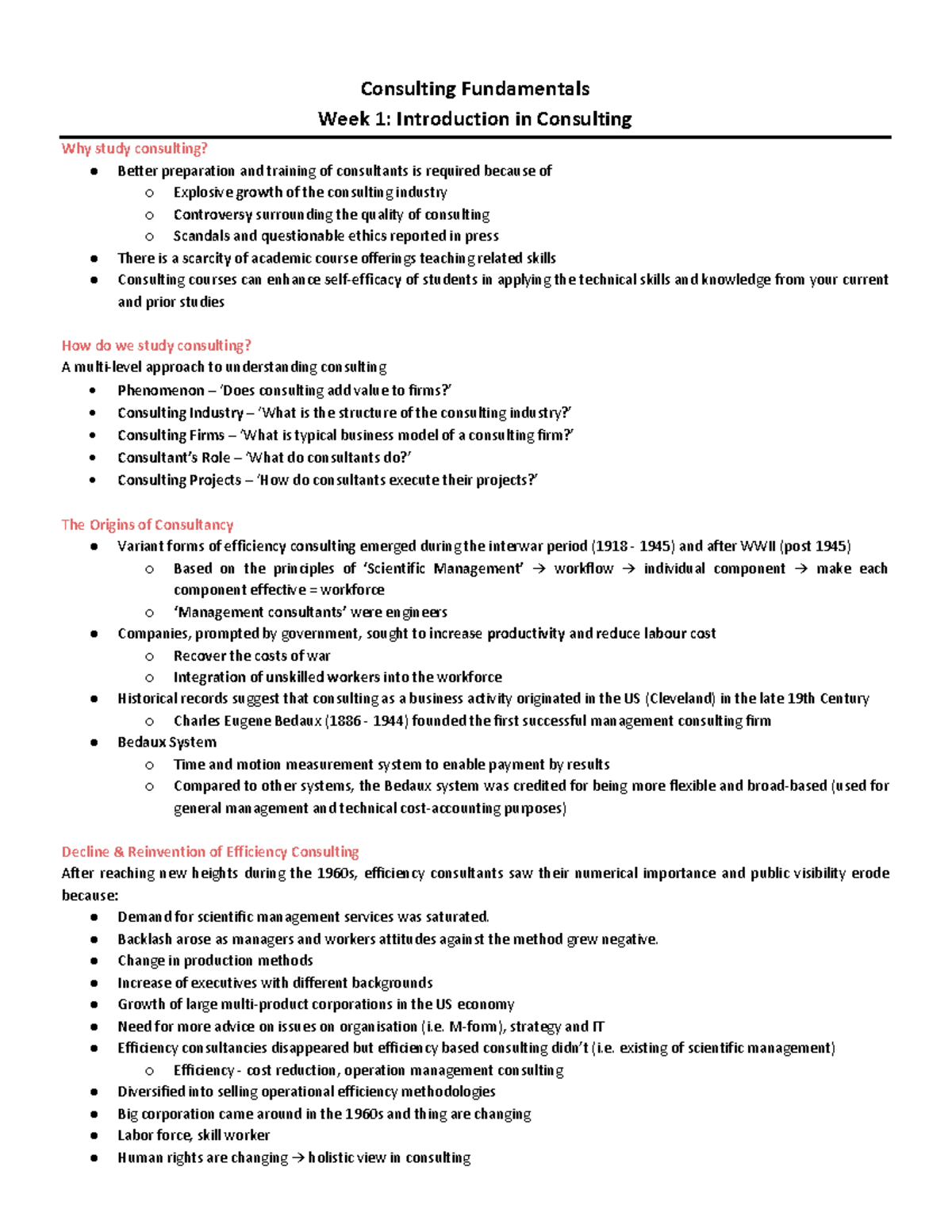 26993-sample - Consulting Fundamentals Week 1: Introduction in ...