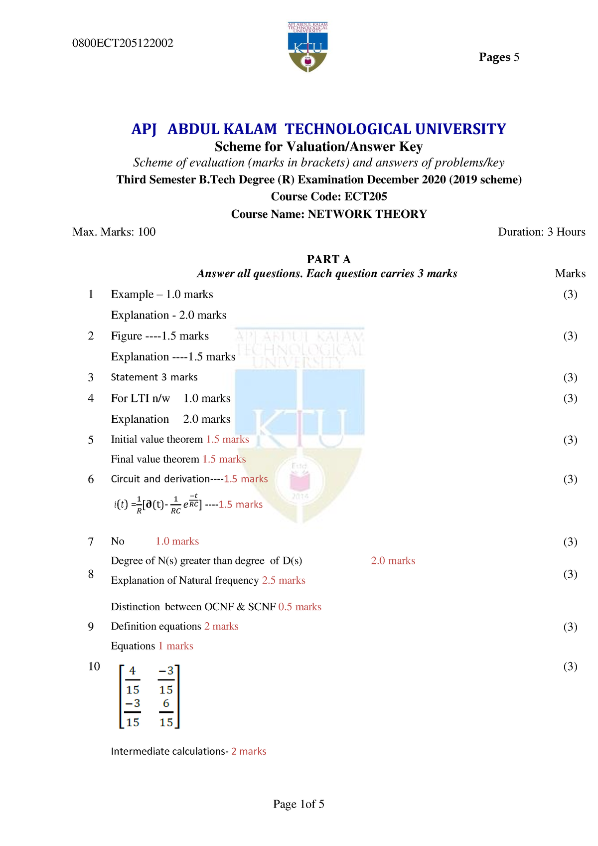 ECT205- Scheme Of Dec 2020 - Pages 5 APJ ABDUL KALAM TECHNOLOGICAL ...