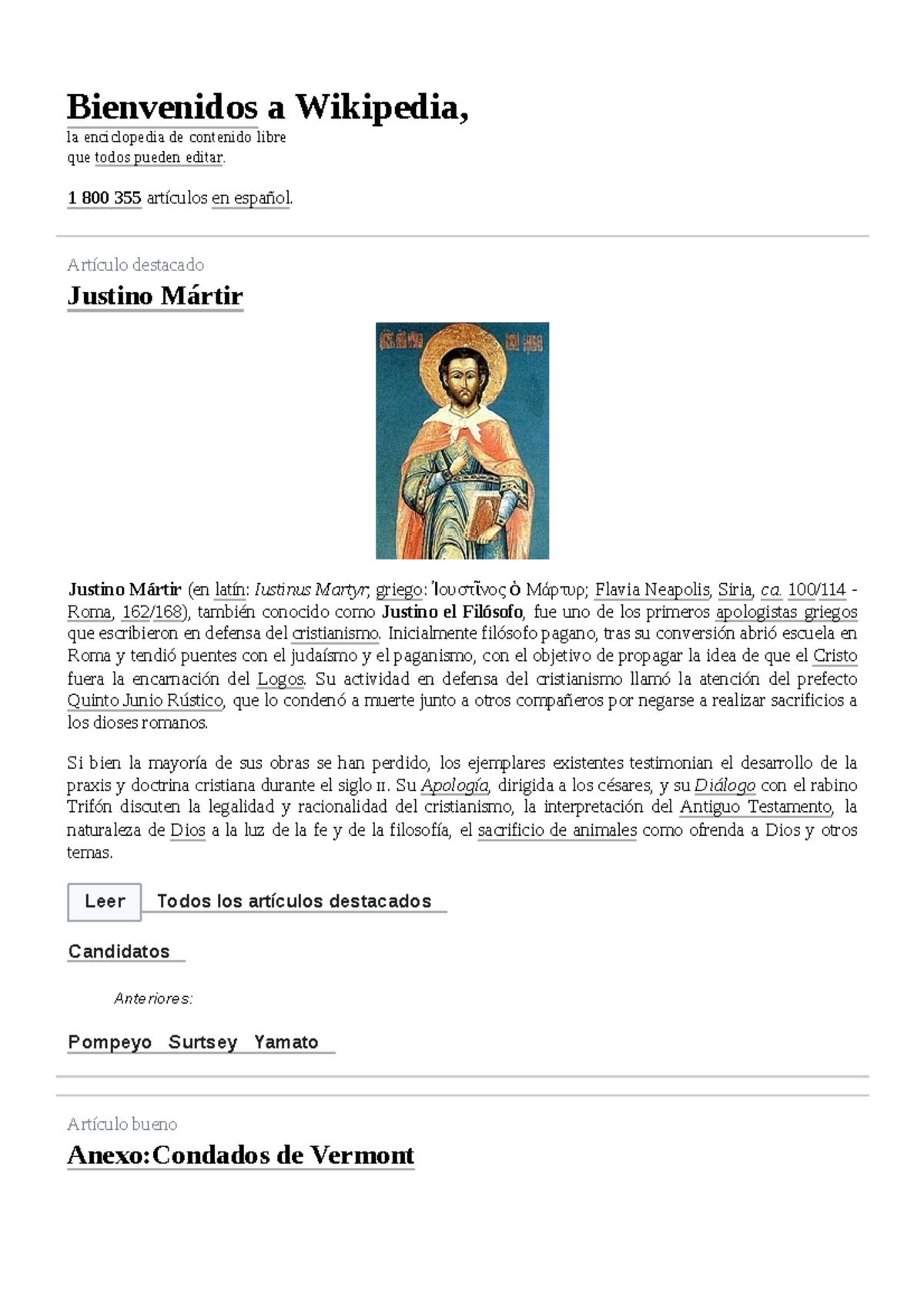 Wikipedia Portada - a fdjgbnbf - Bienvenidos a Wikipedia, la ...