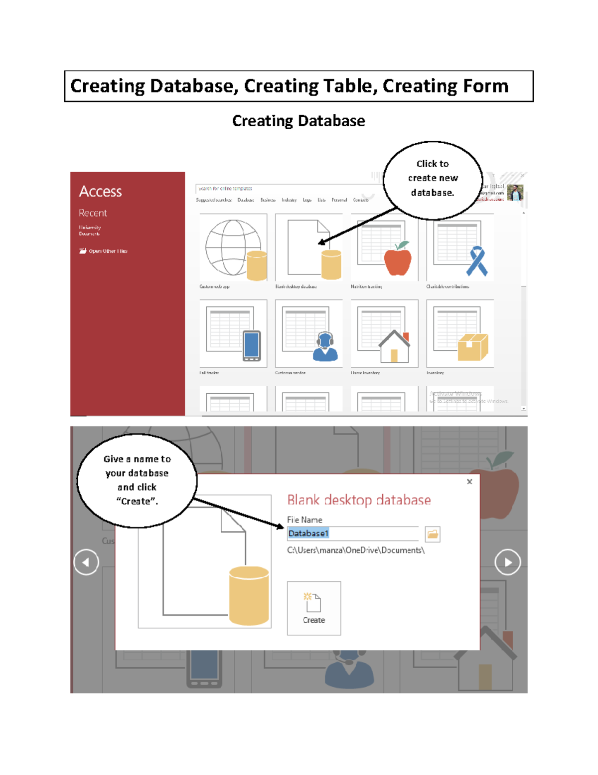 Dfd - ffgeasa ha st bFb - Creating Database, Creating Table, Creating ...