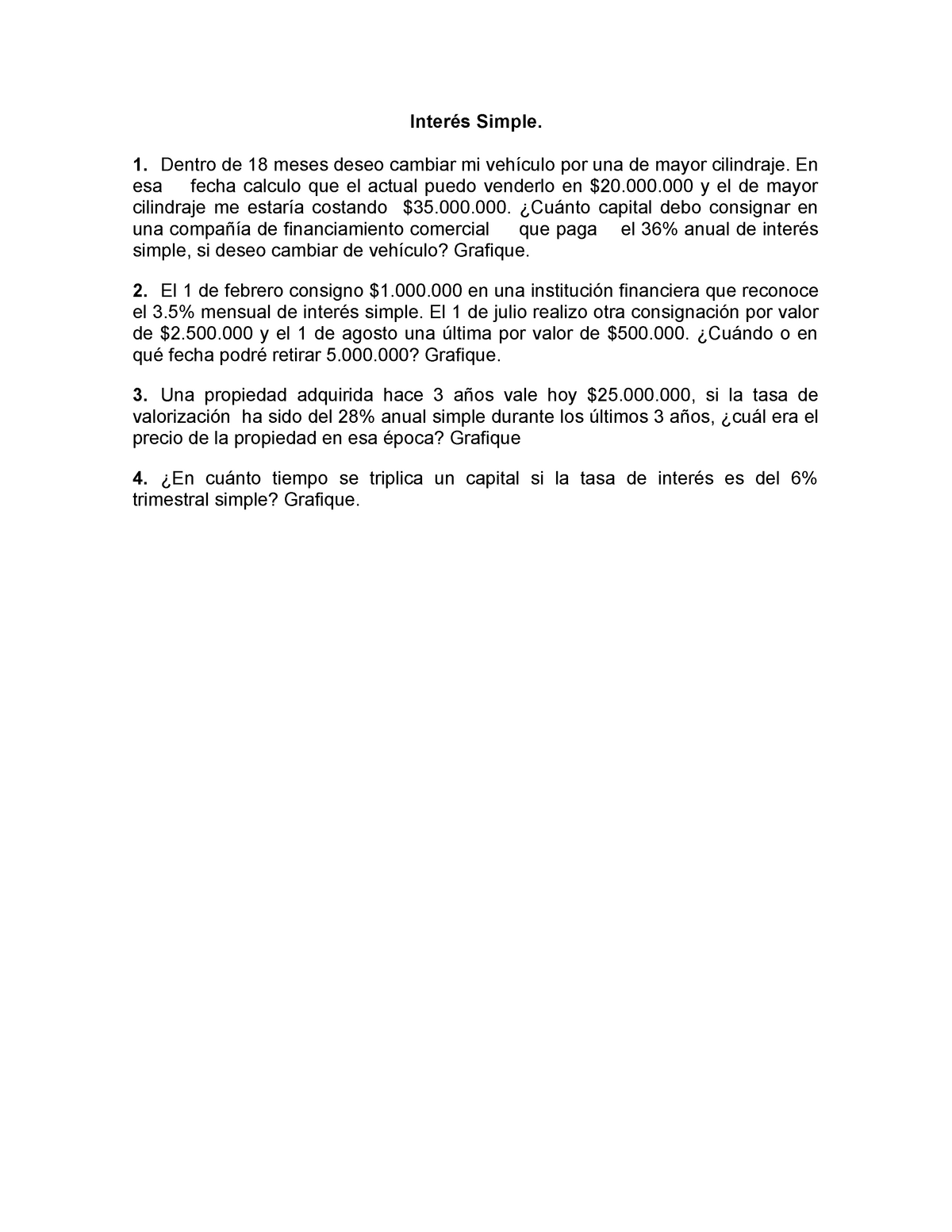 2. Ejercicios Interes Simple - Ingeniería Económica - Uniatlántico ...