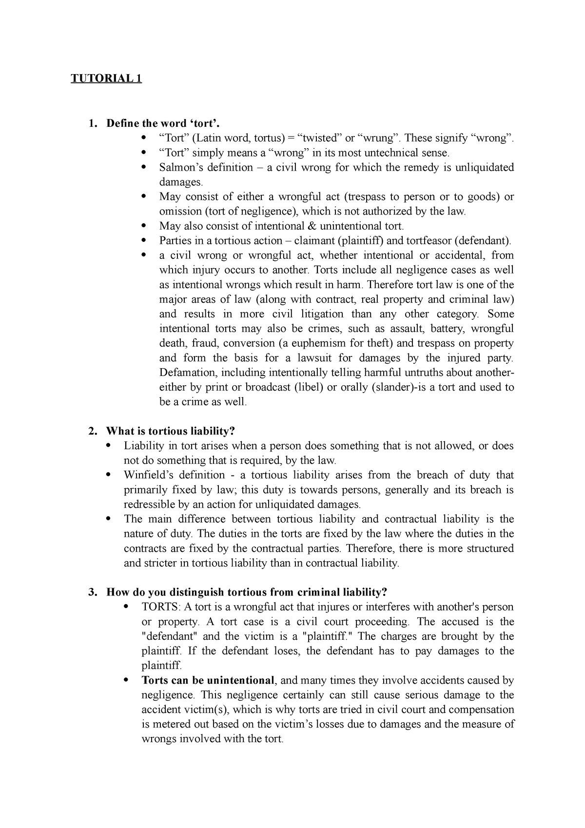 tort-tutorial-week-1-law-of-torts-tutorial-1-1-define-the-word-tort-tort-latin-word