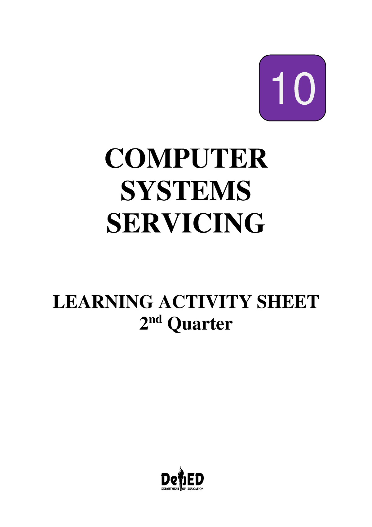 Computer Systems Servicing 2nd Quarter Revise - COMPUTER SYSTEMS ...